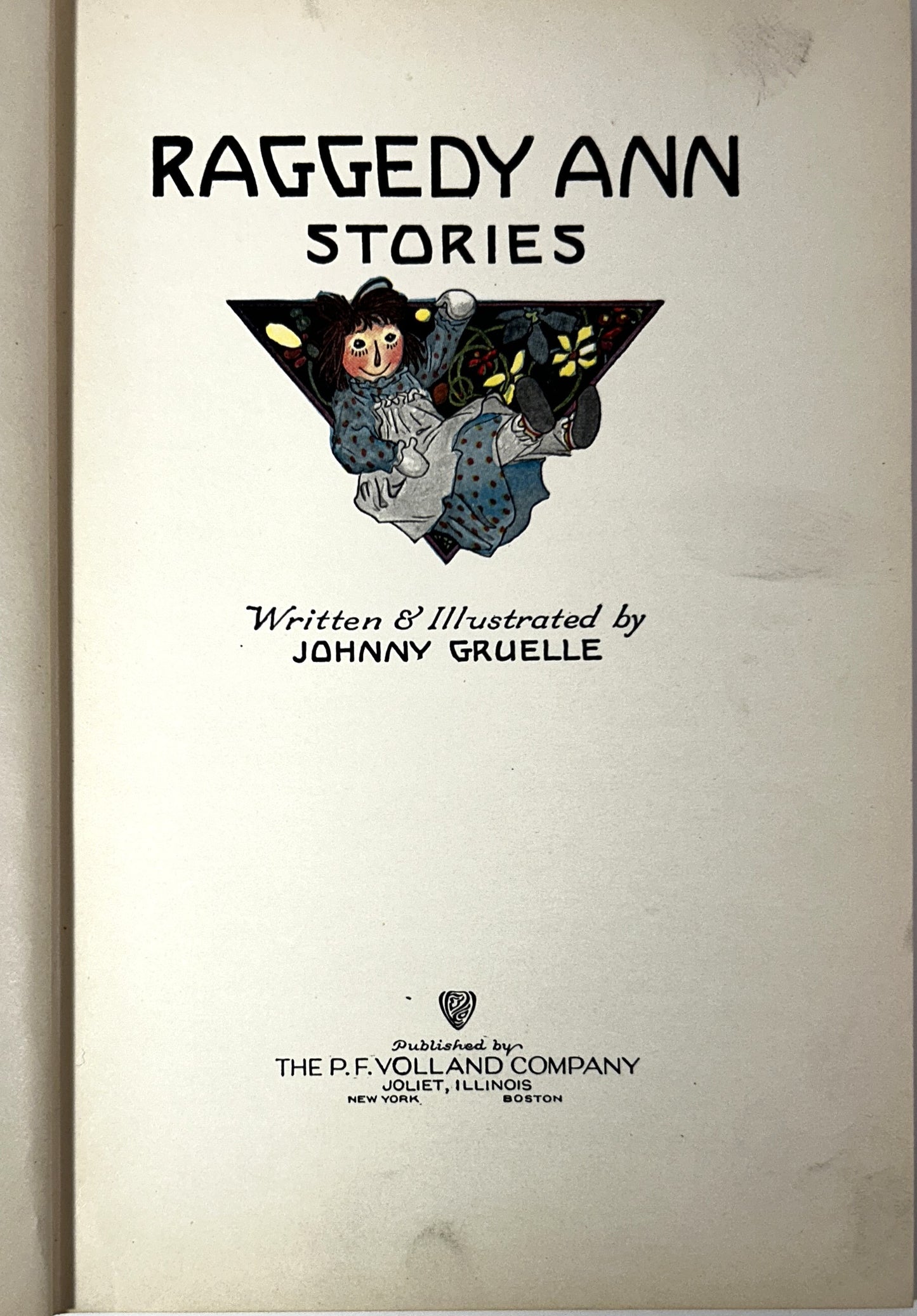 Raggedy Ann Stories by Johnny Gruelle 1918 Early Print