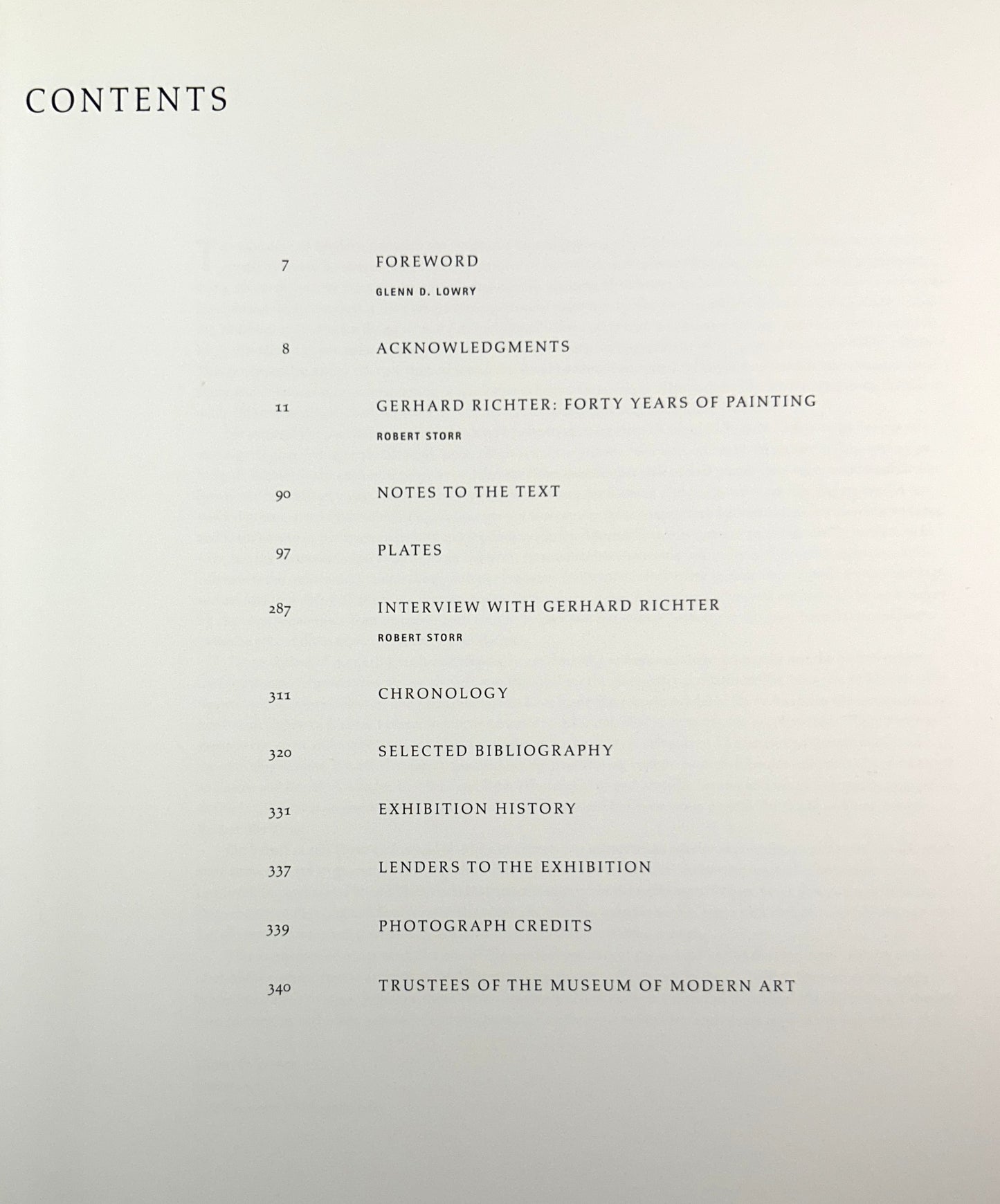 Gerhard Richter: Forty Years of Painting by the Museum of Modern Art 2002