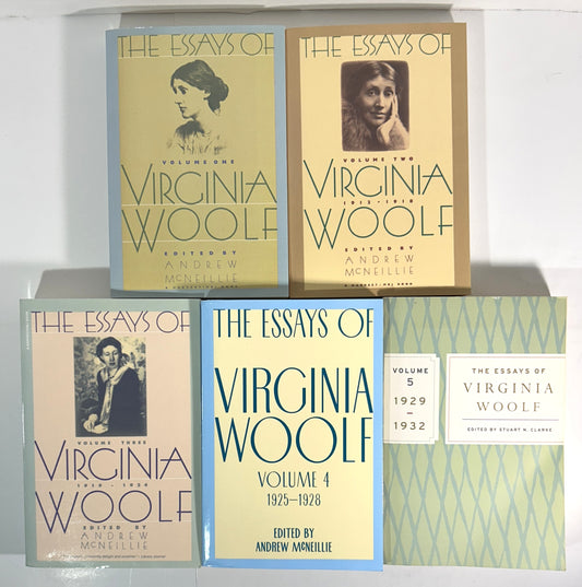 Set of 5 Essays of Virginia Woolf edited by Andrew McNeillie 1986-2009