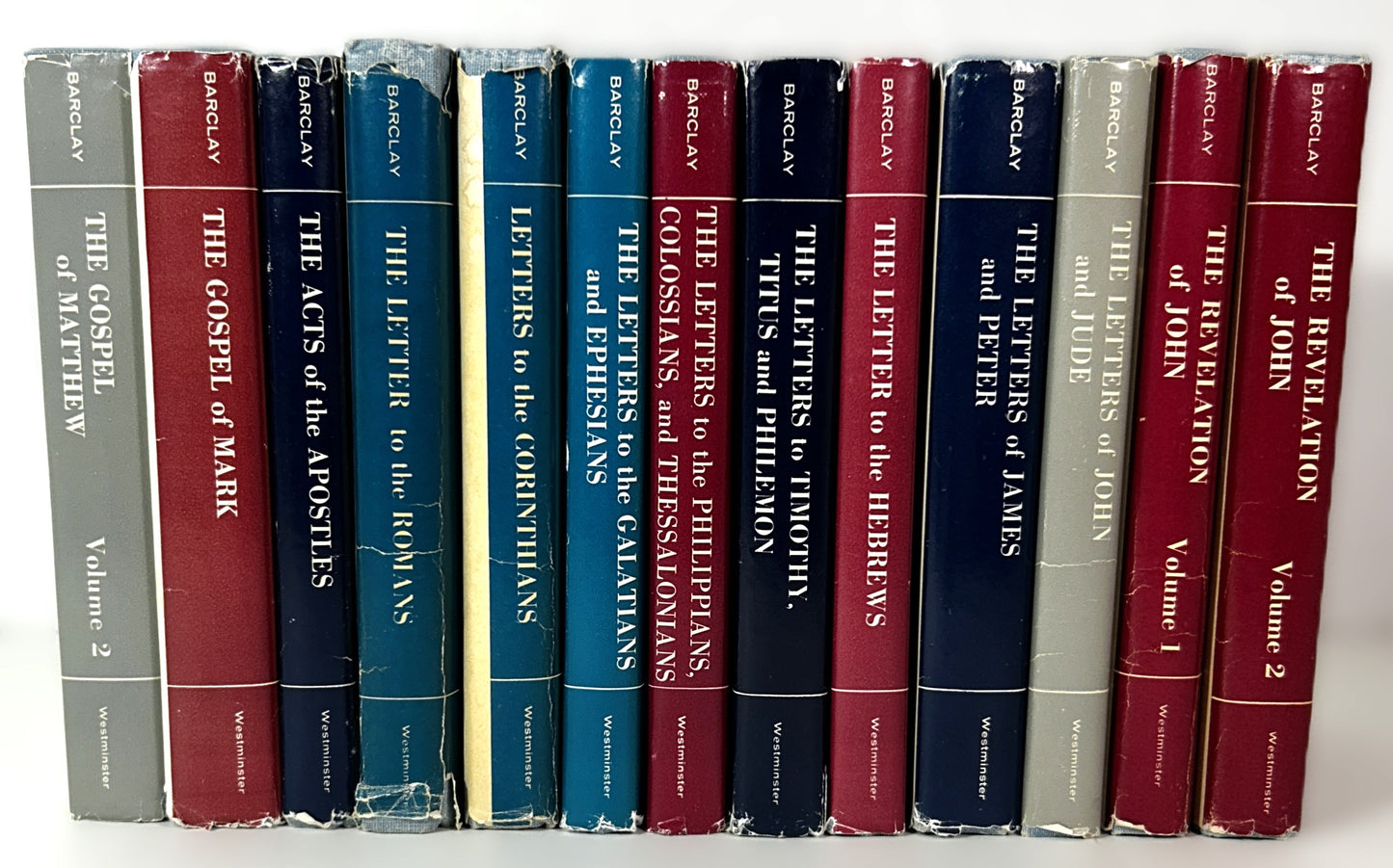 Incomplete Set of 13 The Daily Study Bible Series by William Barclay 1956-1959