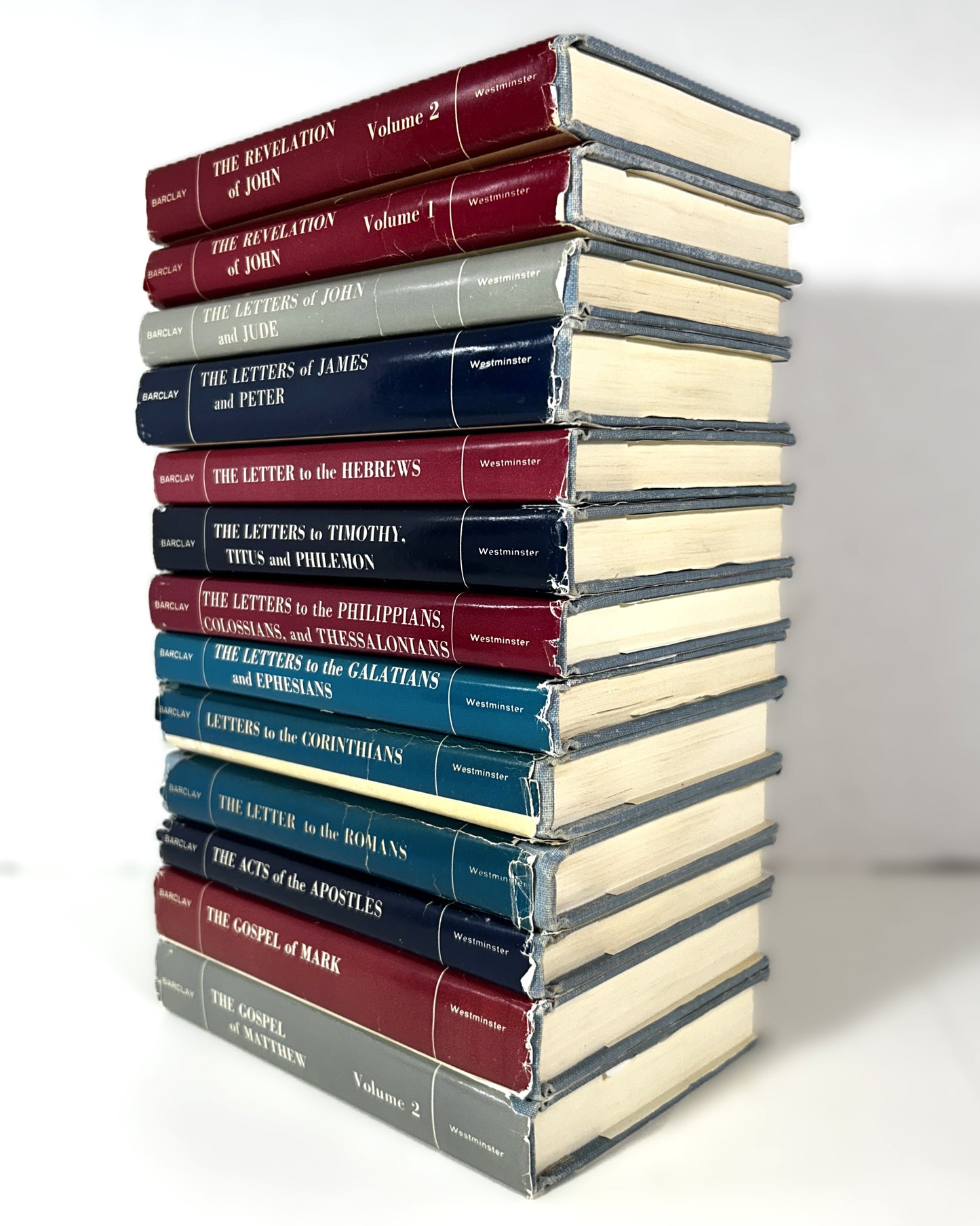 Incomplete Set of 13 The Daily Study Bible Series by William Barclay 1956-1959