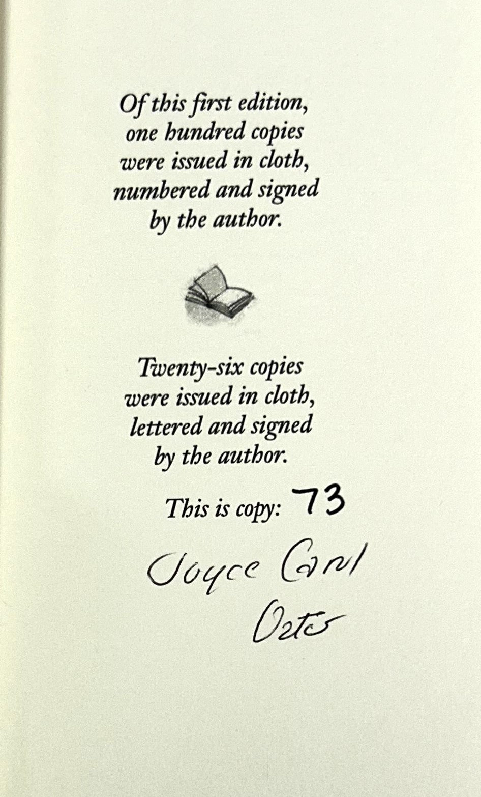 Set of 2 Bibliomysteries Mystery, Inc. by Joyce Carol Oates 2014 SIGNED Ltd Edition Mixed Lot