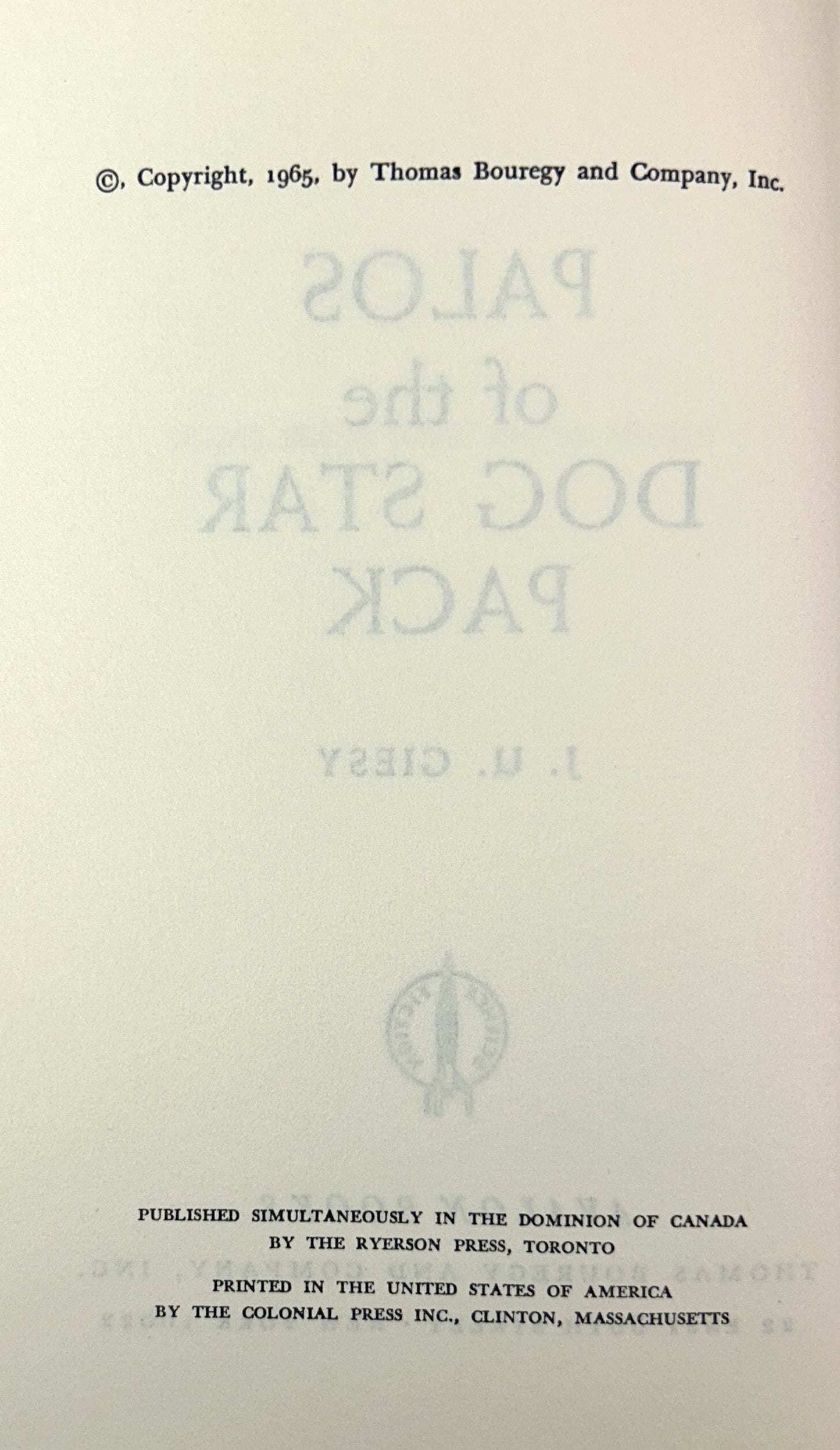 Jason Son of Jason + Palos of the Dog Star Park by JU Giesy 1965-1966