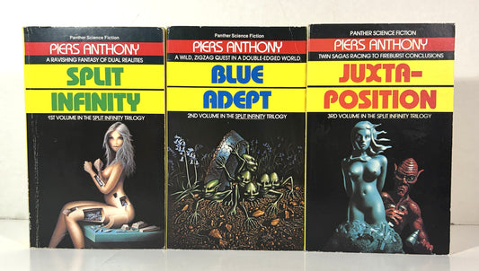 Set of 3 Apprentice Adept by Piers Anthony 1986 Reprints UK Editions
