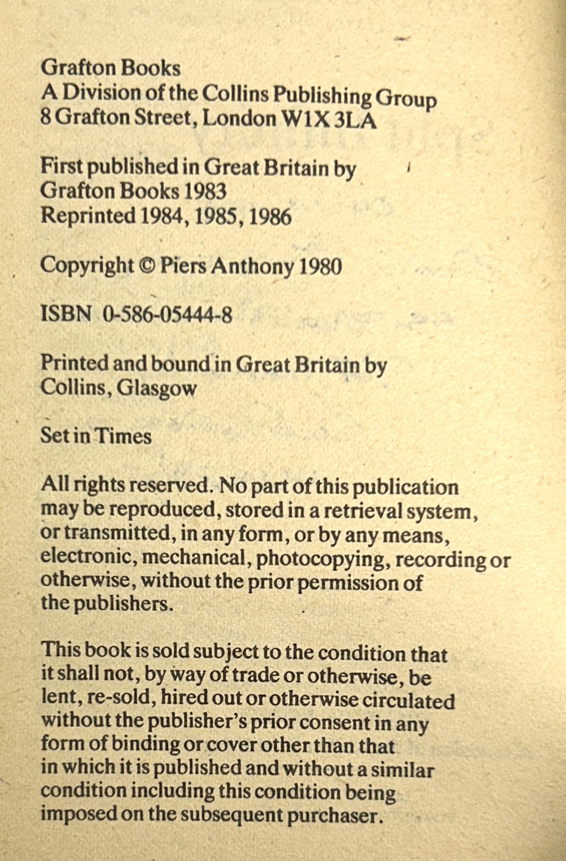 Set of 3 Apprentice Adept by Piers Anthony 1986 Reprints UK Editions
