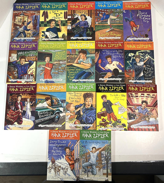 Set of 17 Hank Zipzer by Henry Winkler 2006-2010 ALL SIGNED