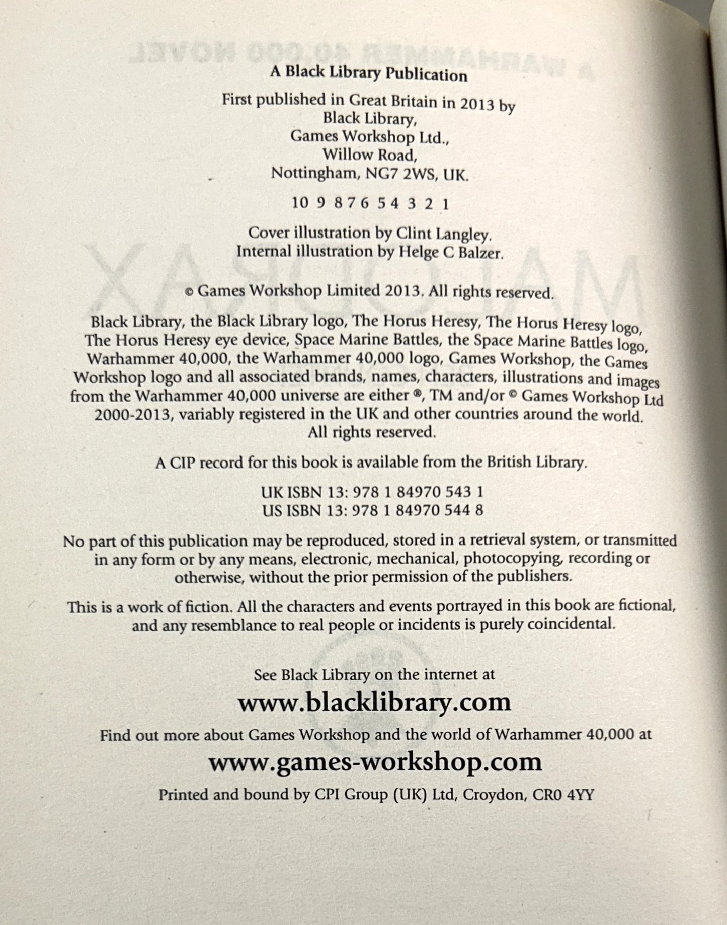 Warhammer 40000: Malodrax (Space Marine Battles) by Ben Counter 2013