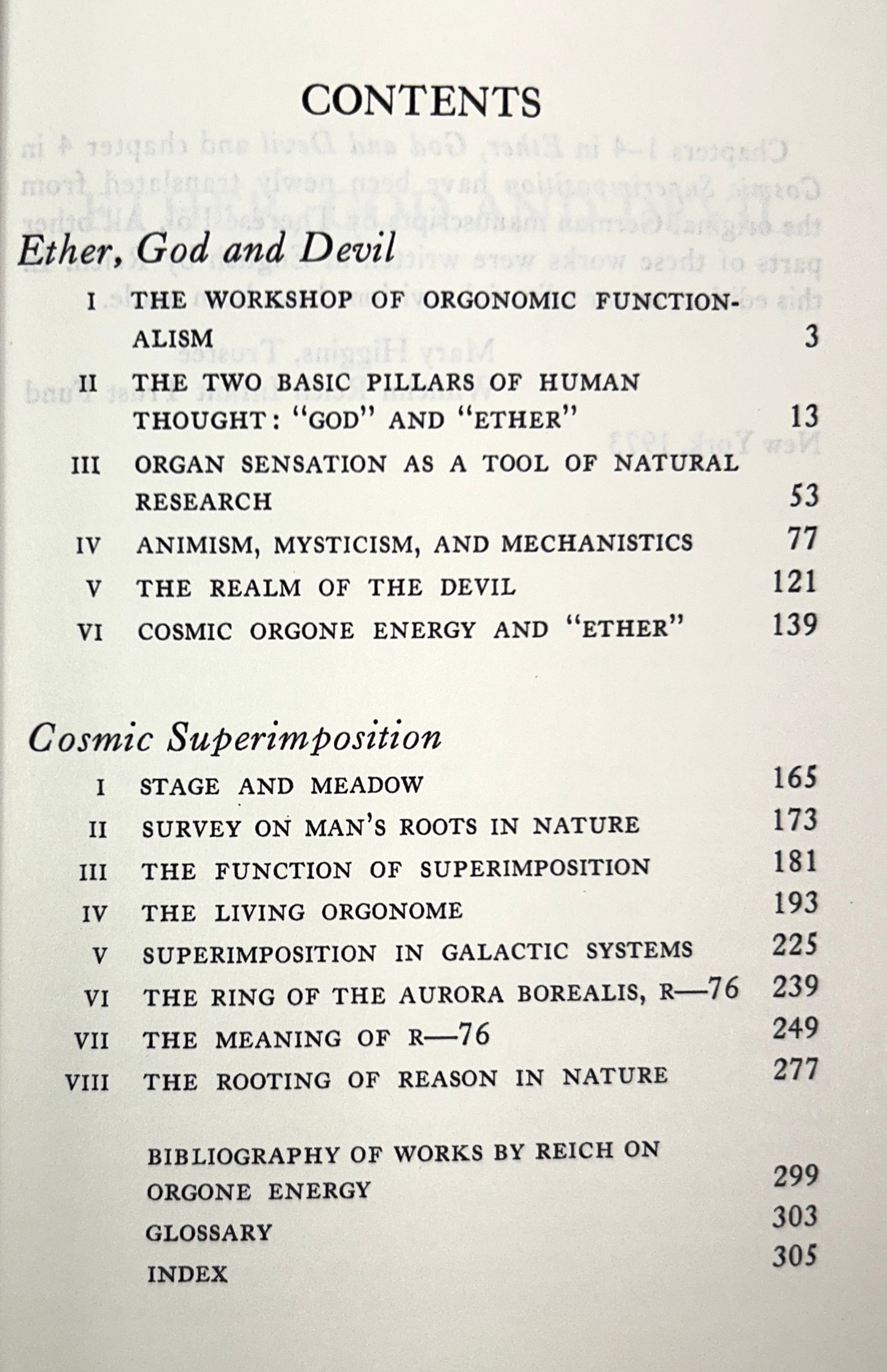 Ether, God & Devil/Cosmic Superimposition by Wilhelm Reich 1973