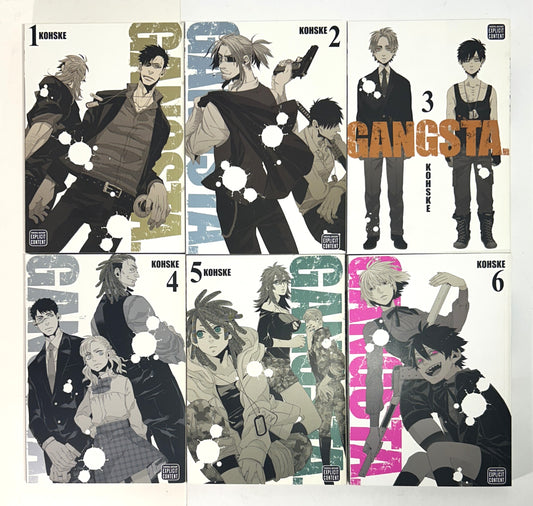Set of 6 GANGSTA by Kohske 2011 1st Printings