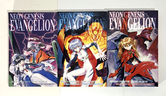 Set of 3 Neon Genesis Evangelion Omnibuses by Khara 2013 2nd Printings