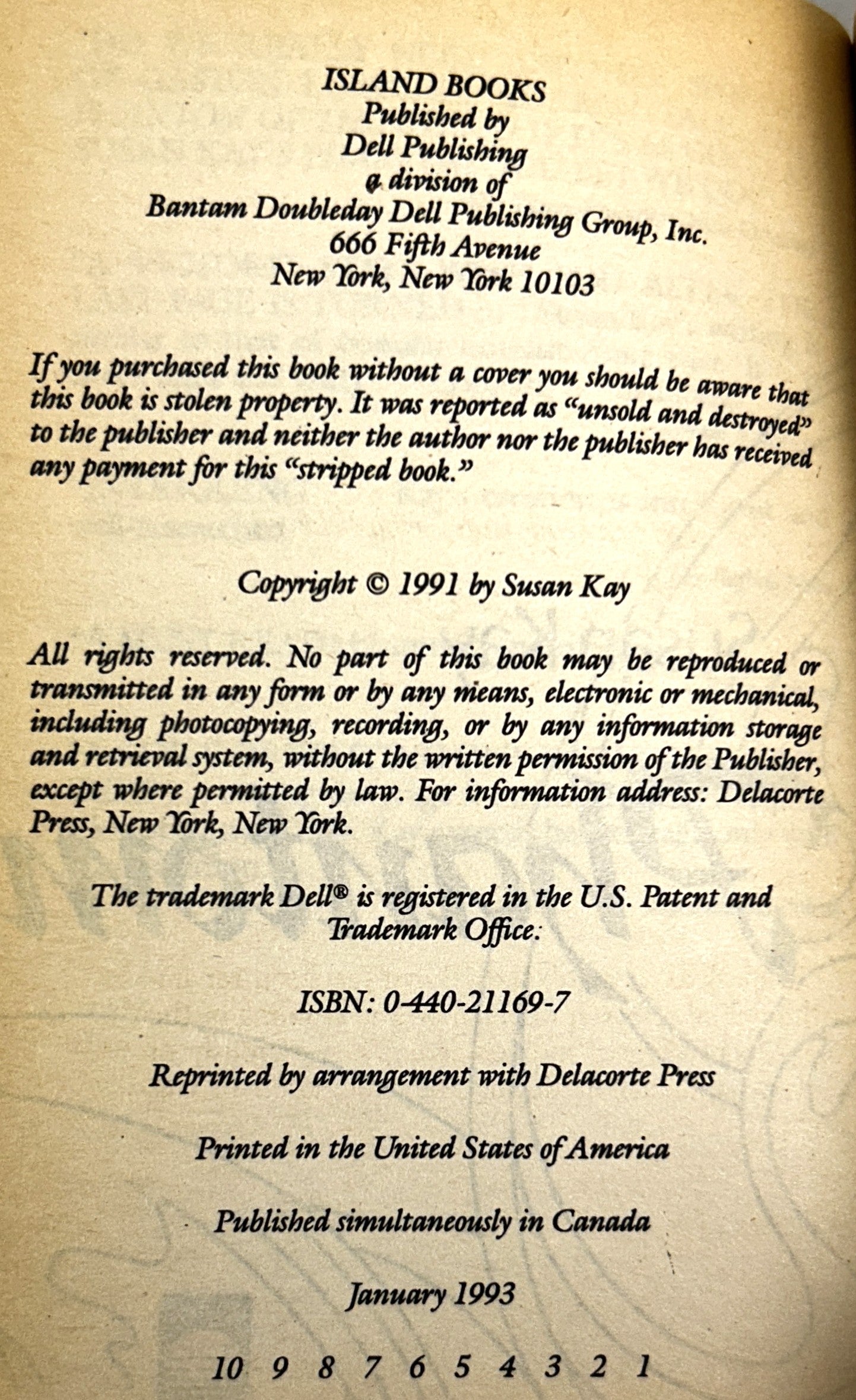 Phantom by Susan Kay 1993 1st Printing