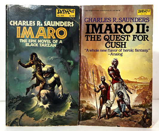 Set of 2 IMARO by Charles R. Saunders 1981-1984 1st Printings