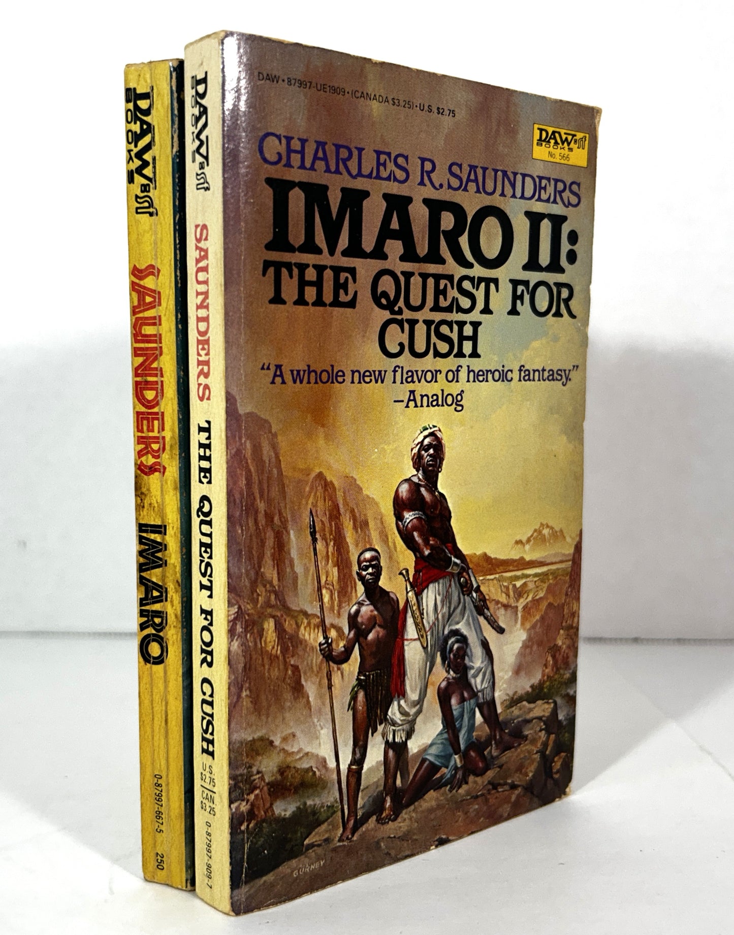 Set of 2 IMARO by Charles R. Saunders 1981-1984 1st Printings