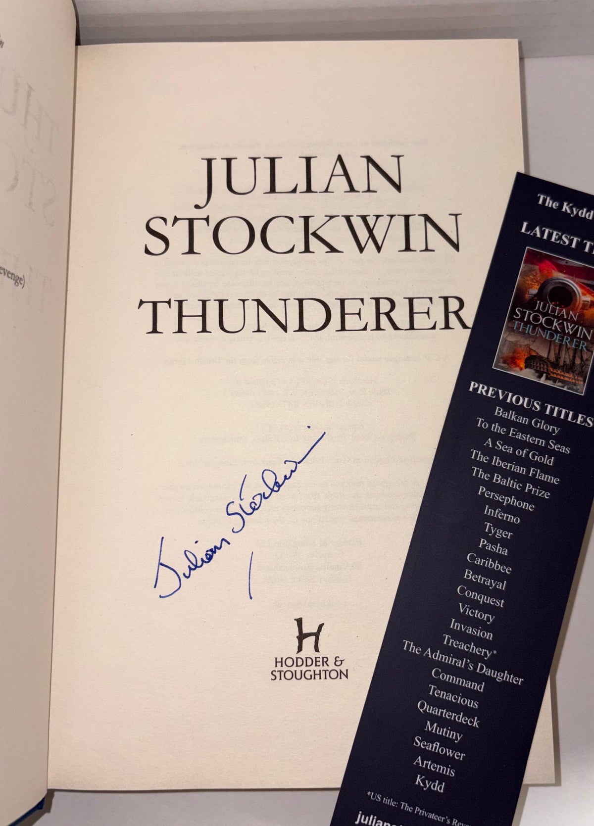 SIGNED title page