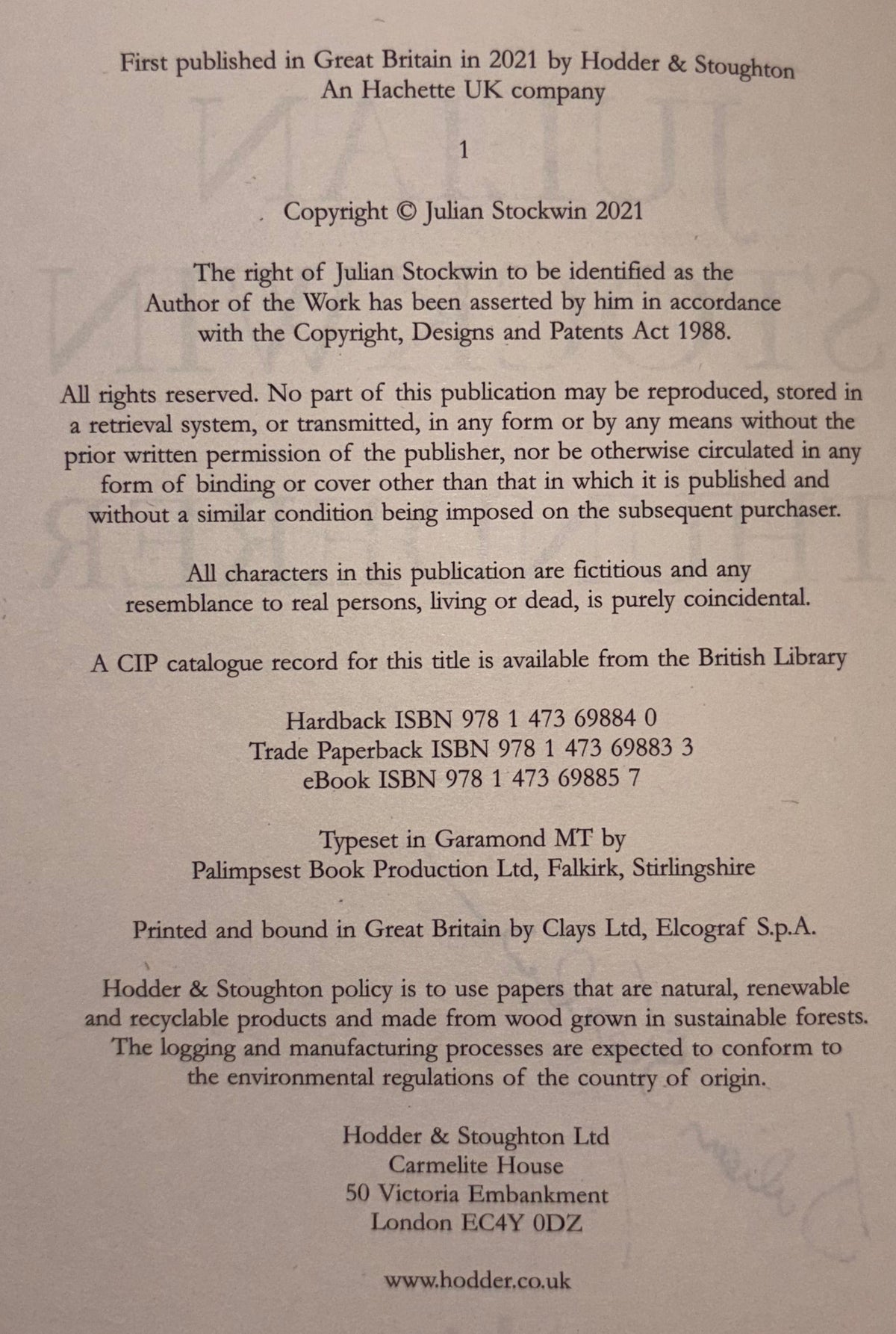 copyright page