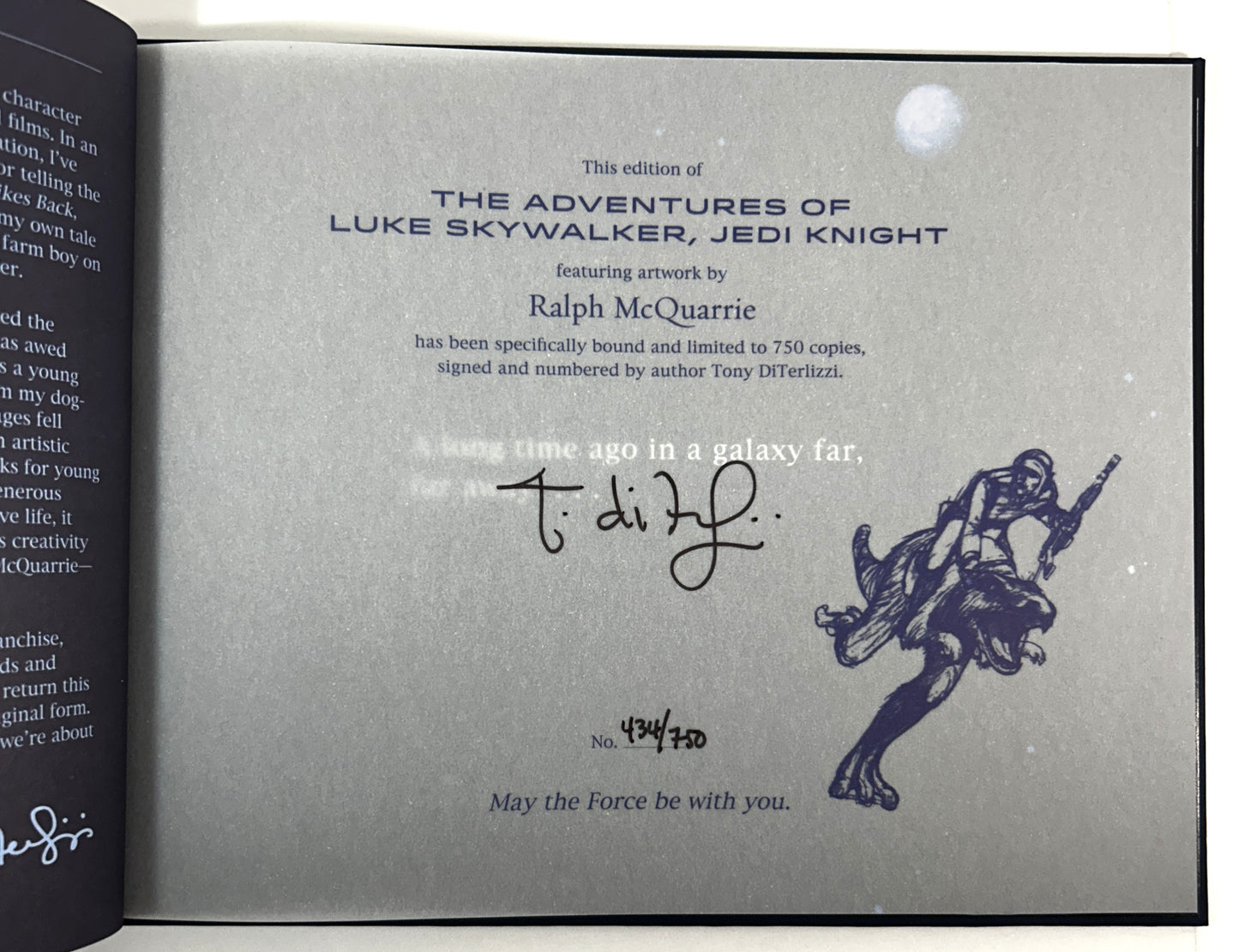 Star Wars: The Adventures of Luke Skywalker Jedi Knight 2014 SIGNED Ltd Ed #434/750