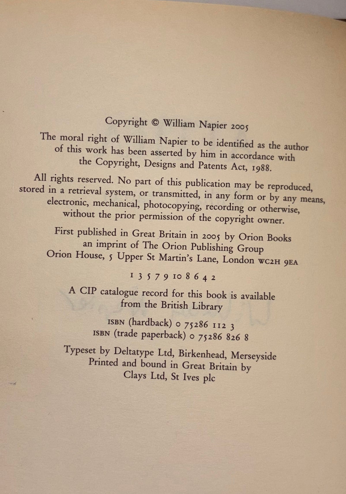 copyright page