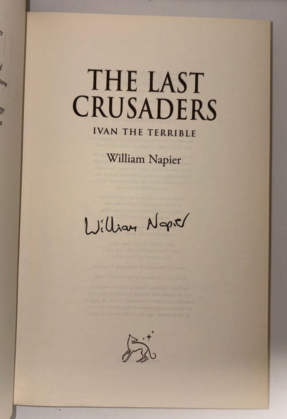 SIGNED title page