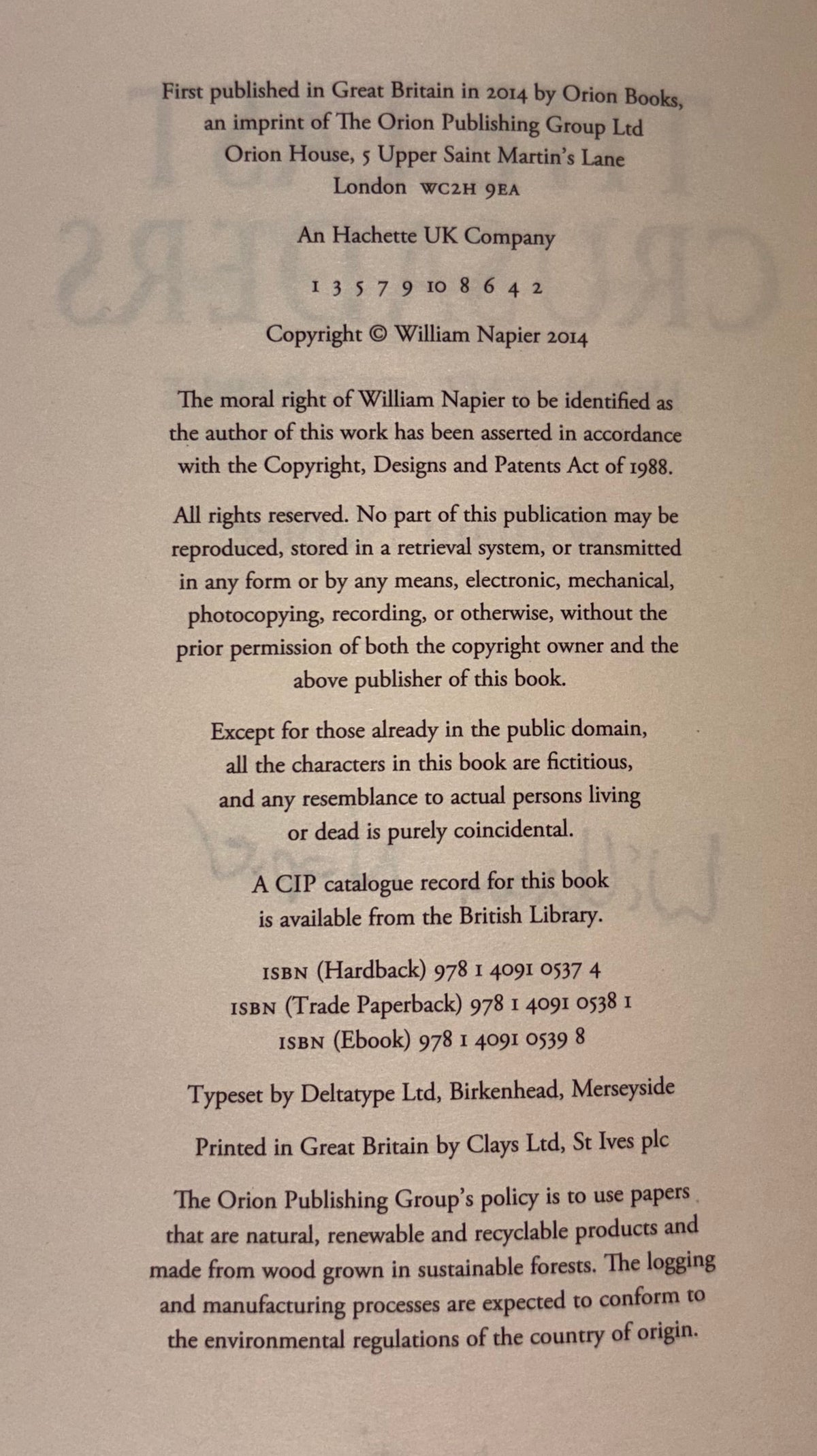 copyright page