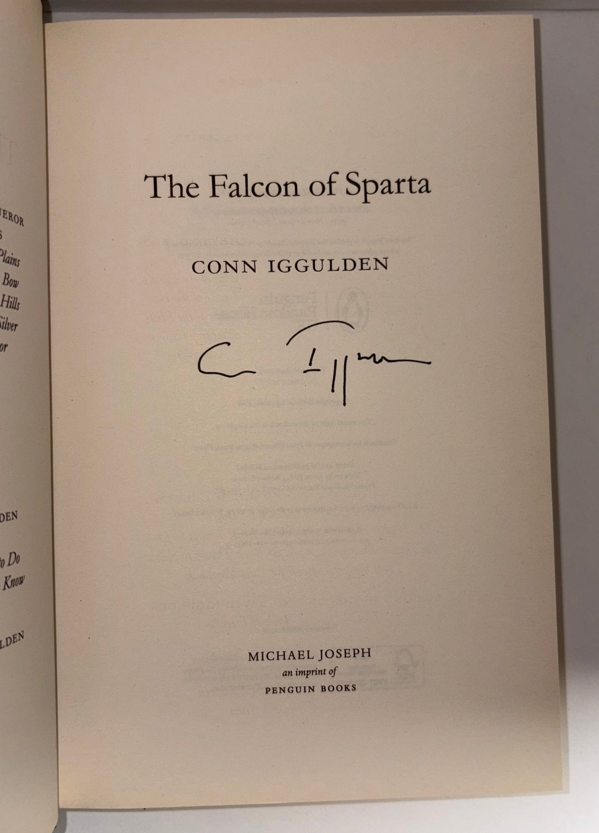 SIGNED title page