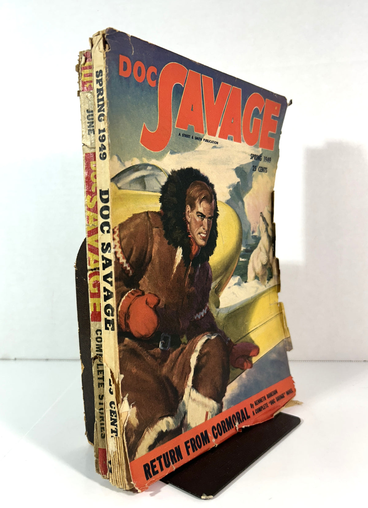 Set of 2 Doc Savage Vintage Pulp [June 1939 + Spring 1949]