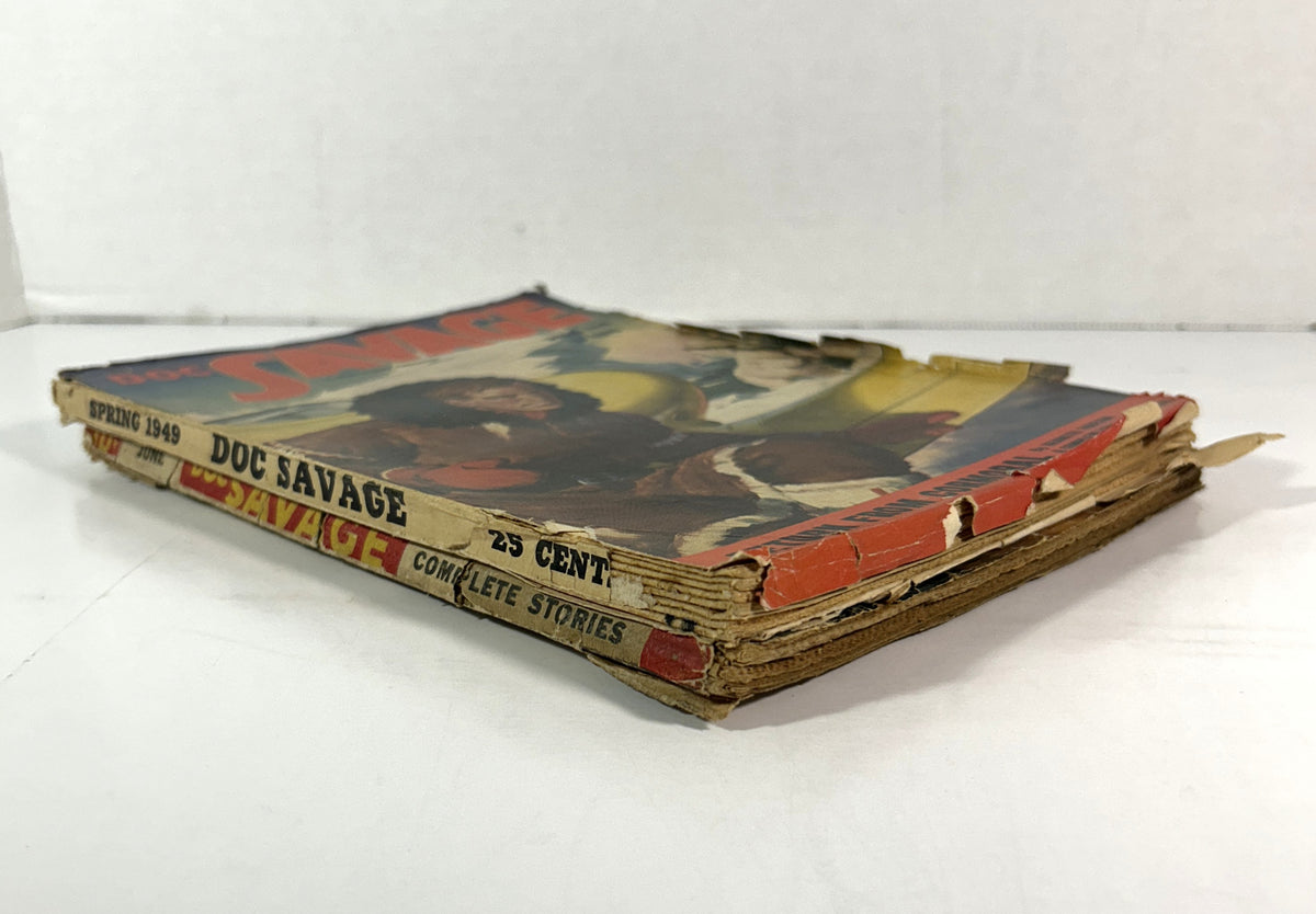 Set of 2 Doc Savage Vintage Pulp [June 1939 + Spring 1949]