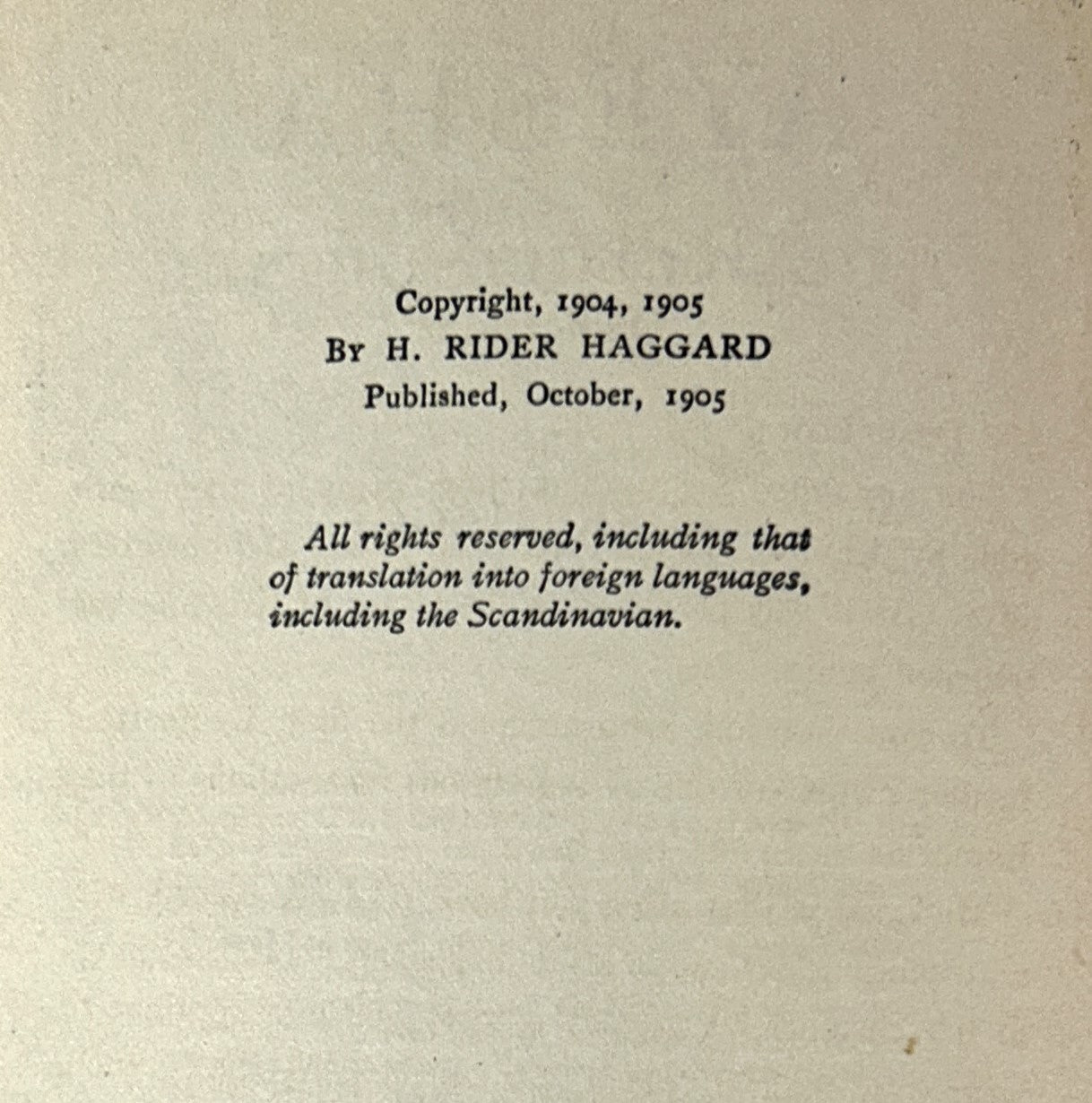 Ayesha: The Return of She by H. Rider Haggard 1905