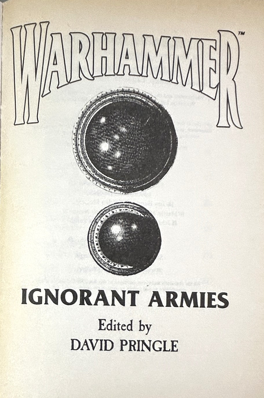 Warhammer: Ignorant Armies by David Pringle 1989