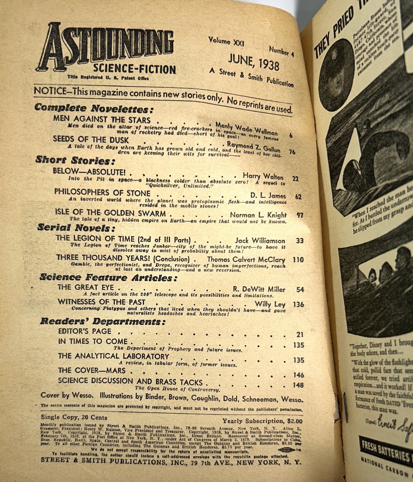 Set of 3 Astounding Science Fiction May-July 1938