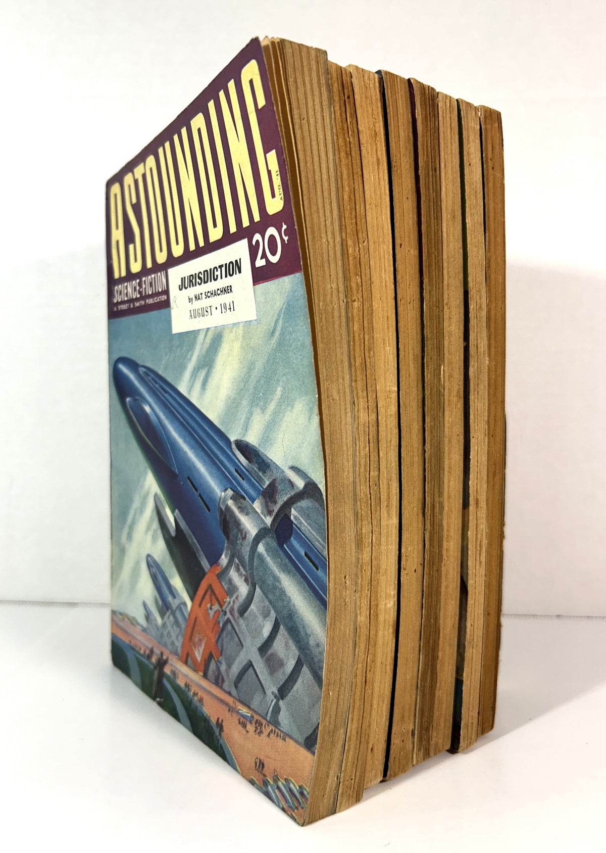 Set of 8 Astounding Science Fiction January-August 1941 includes UNIVERSE by Robert Heinlein