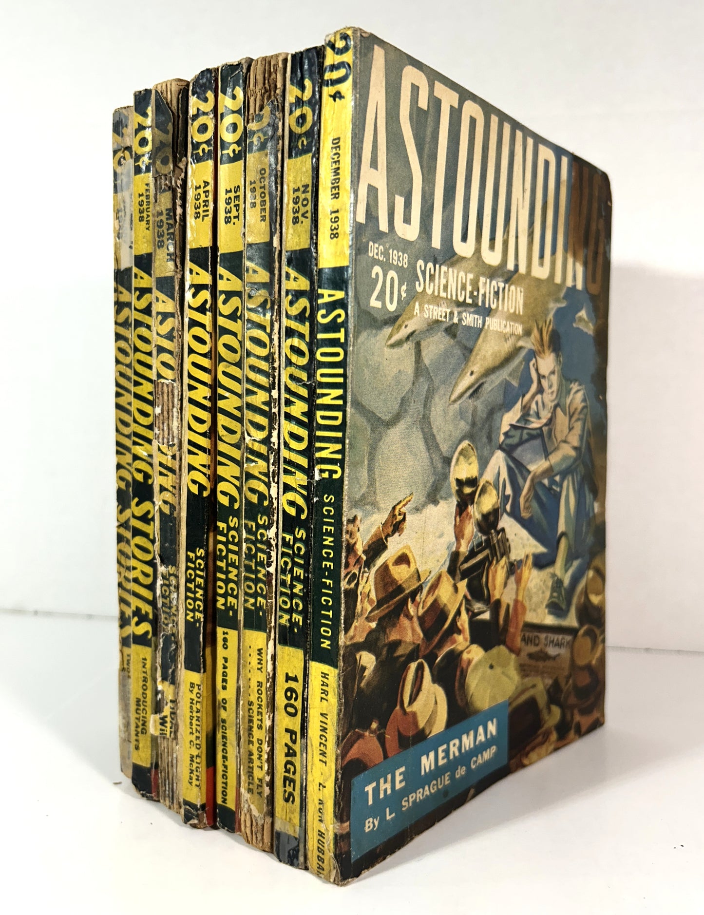 Set of 8 Astounding Science Fiction January-April + September-December 1938