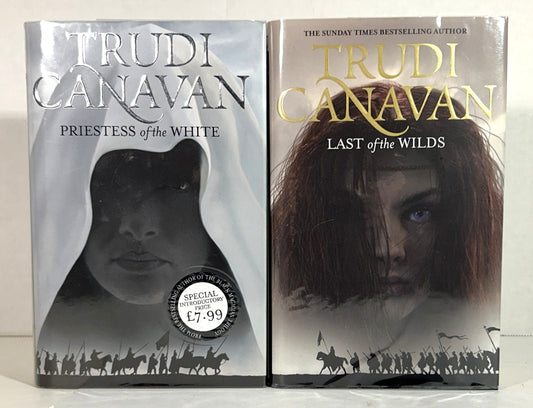 Priestess of the White + Last of the Wilds (Age of Five Gods #1 & #2) by Trudi Canavan 2006 1st UK Editions