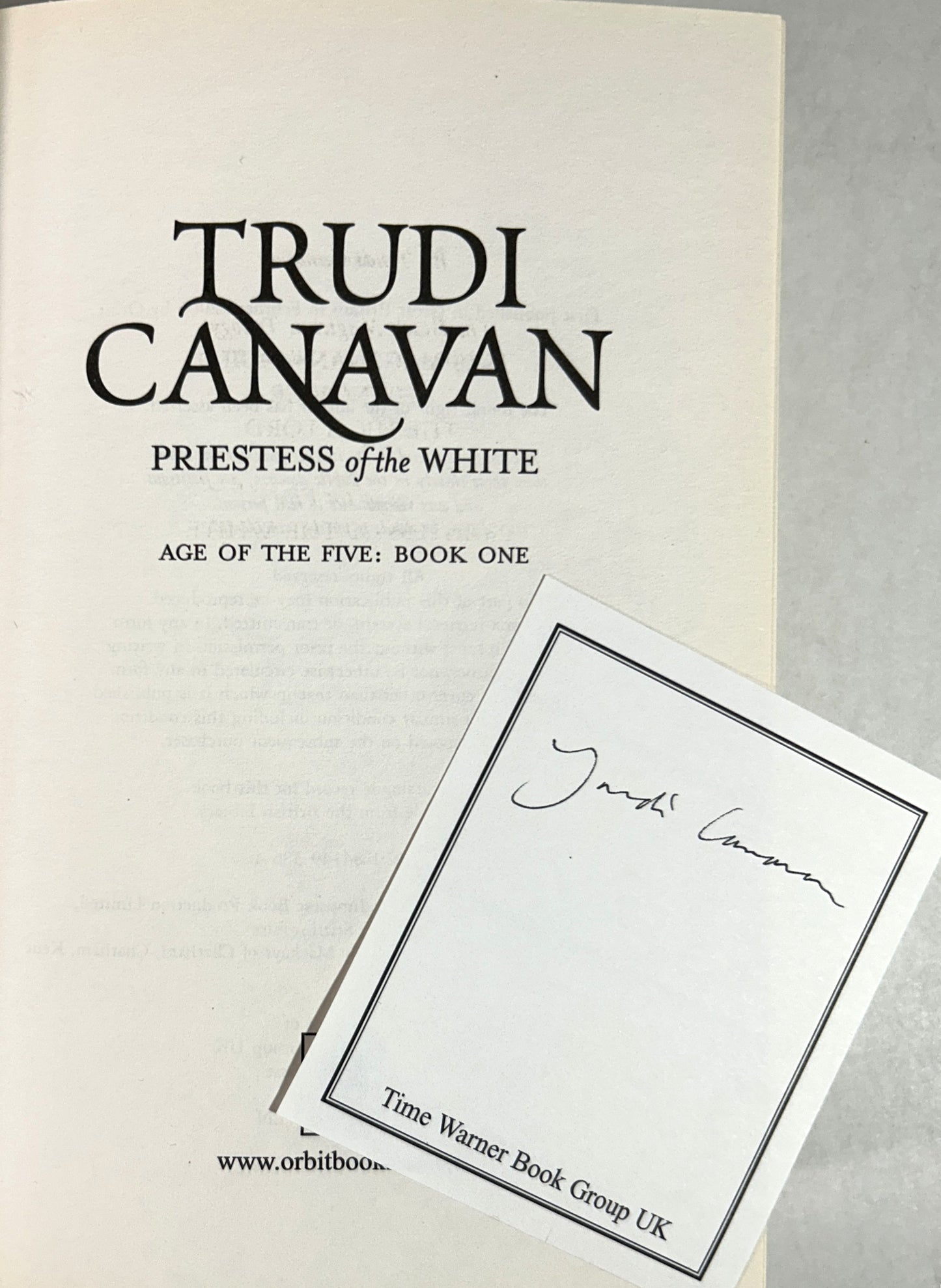 Priestess of the White + Last of the Wilds (Age of Five Gods #1 & #2) by Trudi Canavan 2006 1st UK Editions
