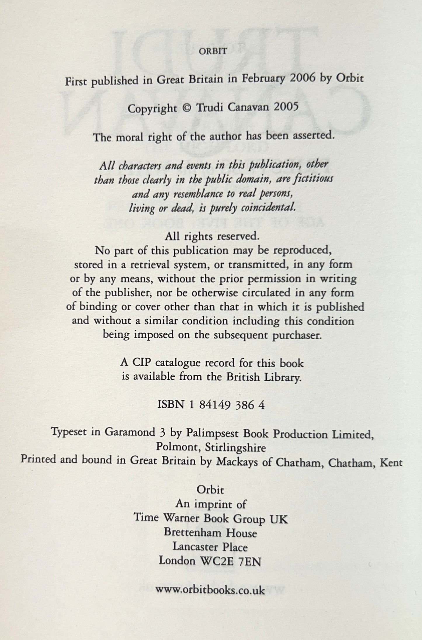 Priestess of the White + Last of the Wilds (Age of Five Gods #1 & #2) by Trudi Canavan 2006 1st UK Editions