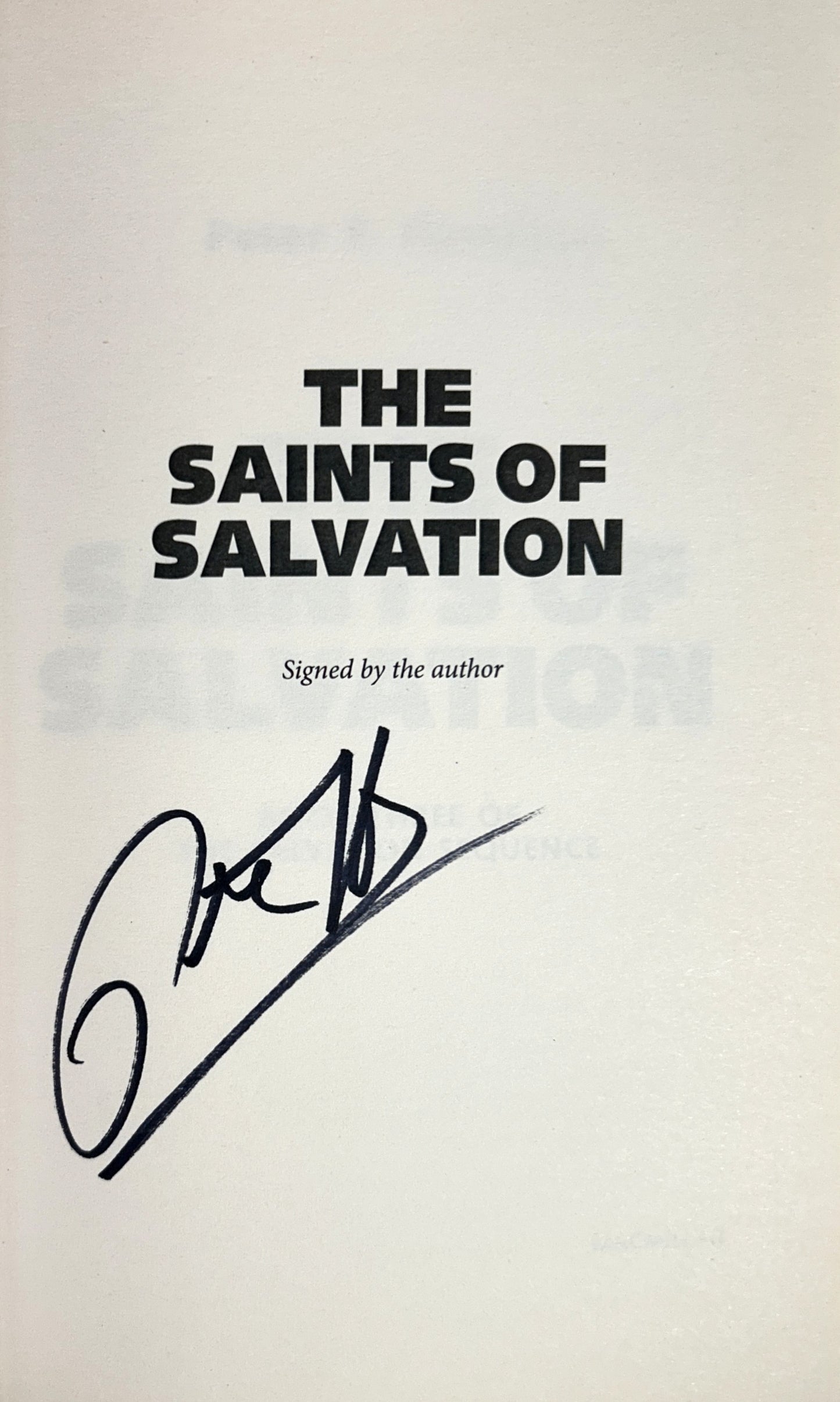 The Saints of Salvation (Salvation Sequence #3) by Peter F. Hamilton 2020 SIGNED 1st Edition