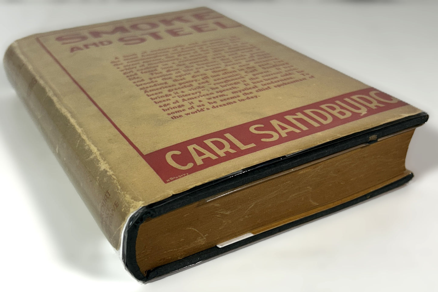 Smoke and Steel by Carl Sandburg 1920 Antique 1st Edition Hardcover SIGNED