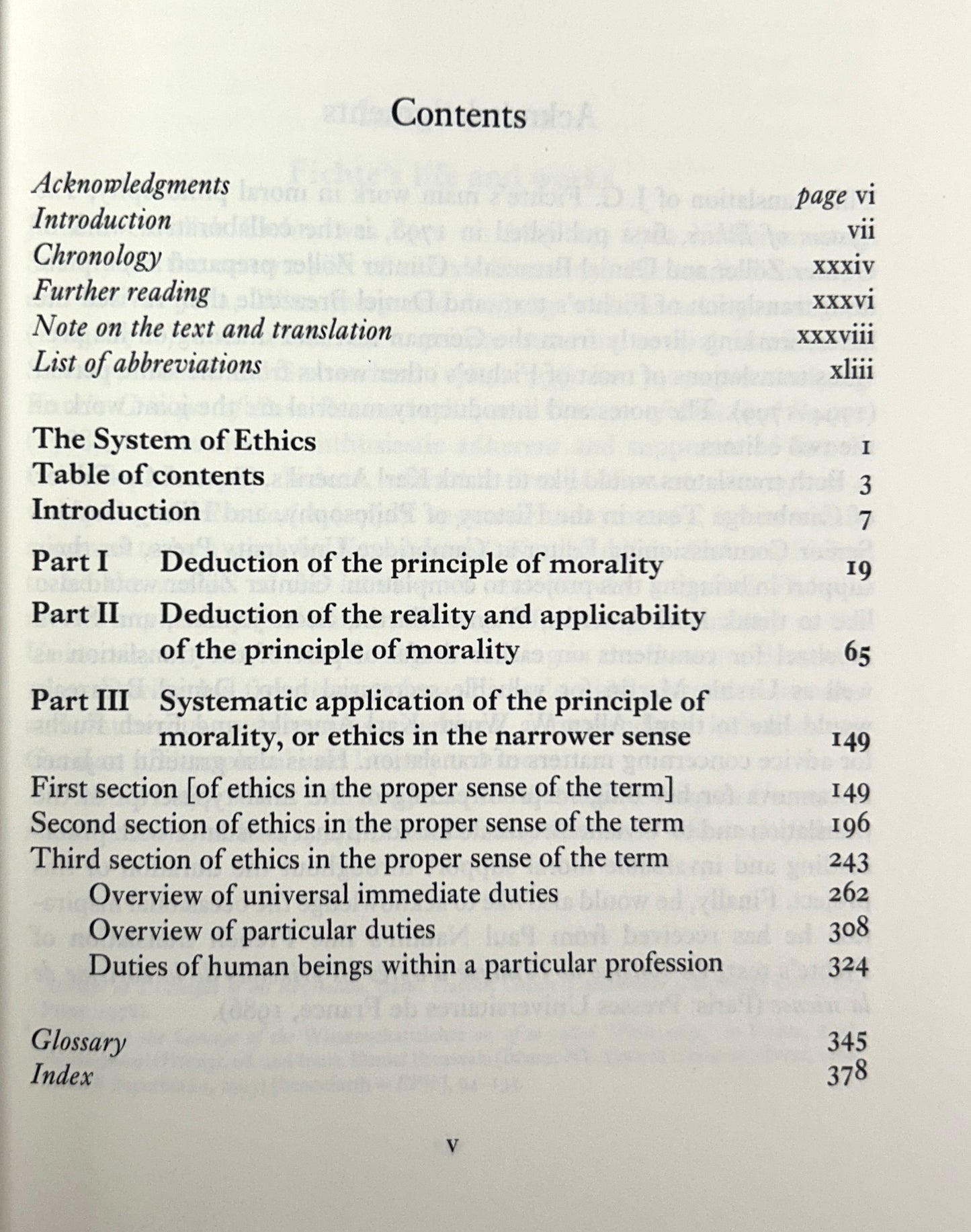Johann Gottlieb Fichte: The System of Ethics edited by Daniel Breazeale & Gunter Zoller 2005