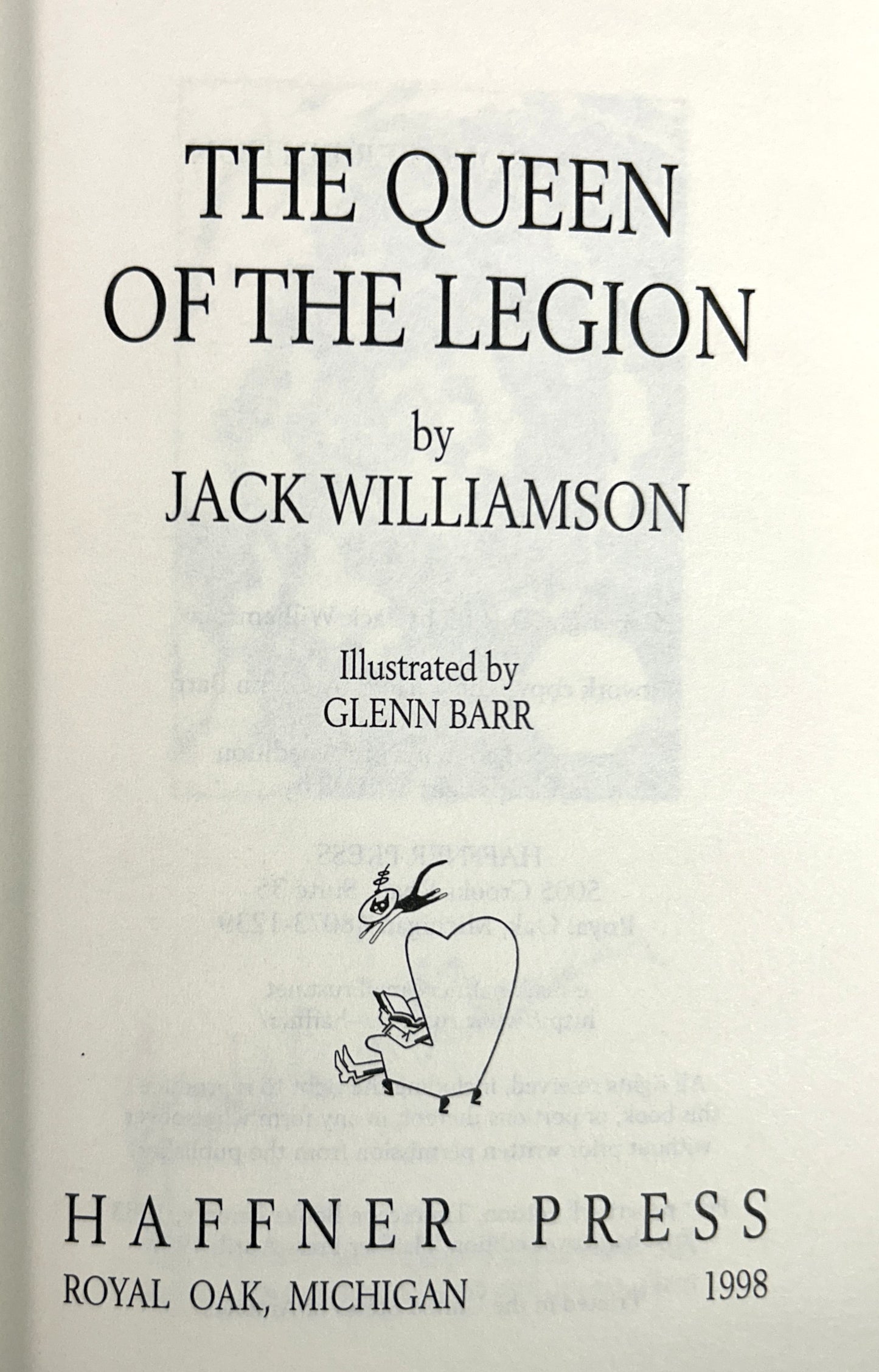 The Queen of the Legion by Jack Williamson 1998 SIGNED Limited Edition #171/300
