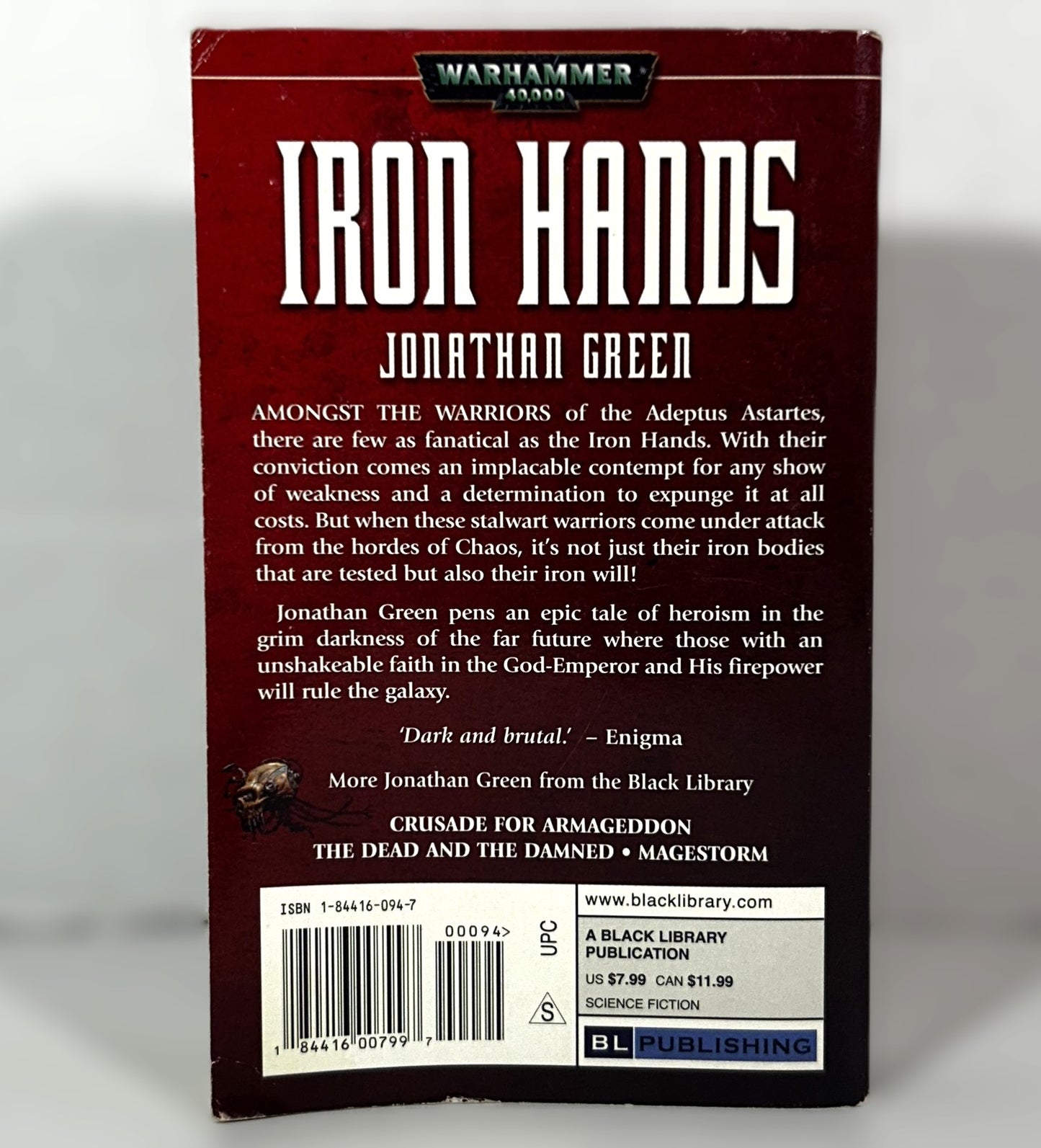 Warhammer 40,000: Iron Hands by Jonathan Green 2004 1st Print