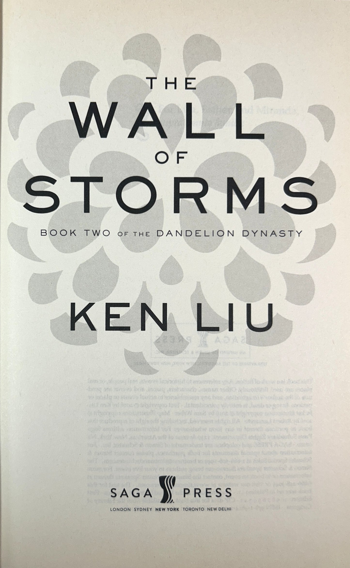 Set of 3 Dandelion Dynasty by Ken Liu 2015-2016 1st Editions