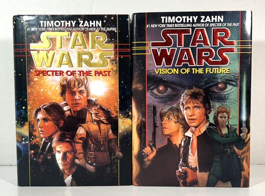Set of 2 Star Wars: Specter of the Past + Visions of the Future by Timothy Zahn 1997-1998 1st Editions