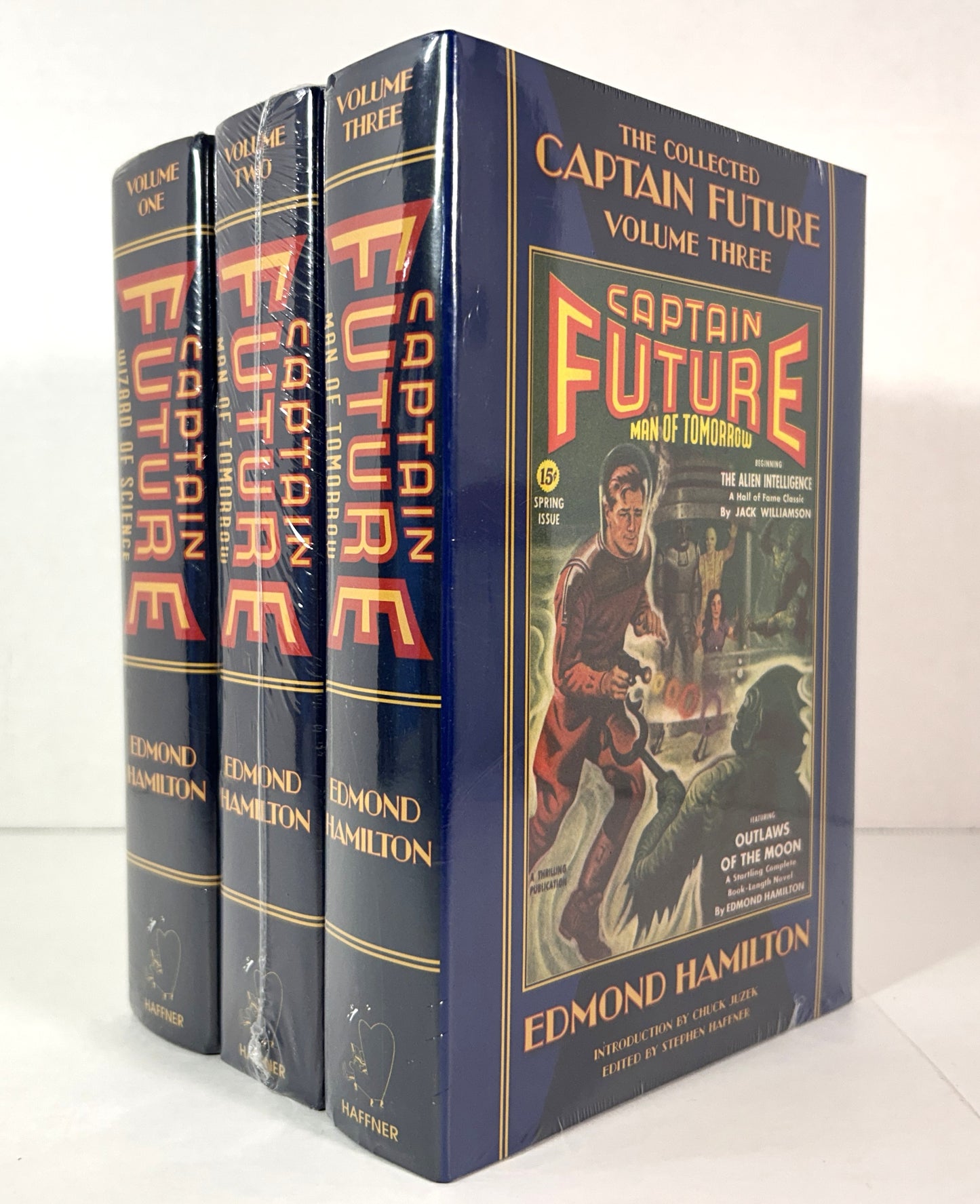 Set of 3 Captain Future: Man of Tomorrow y Edmond Hamilton SEALED