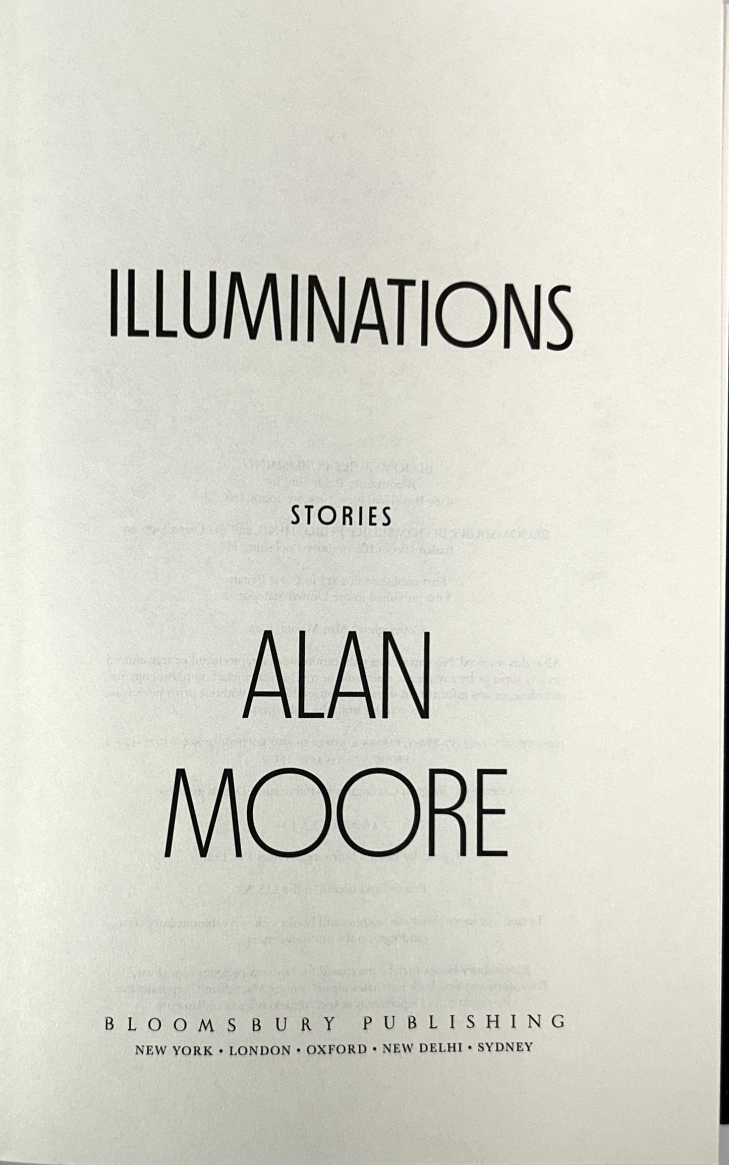 Illuminations: Stories by Alan Moore 2022