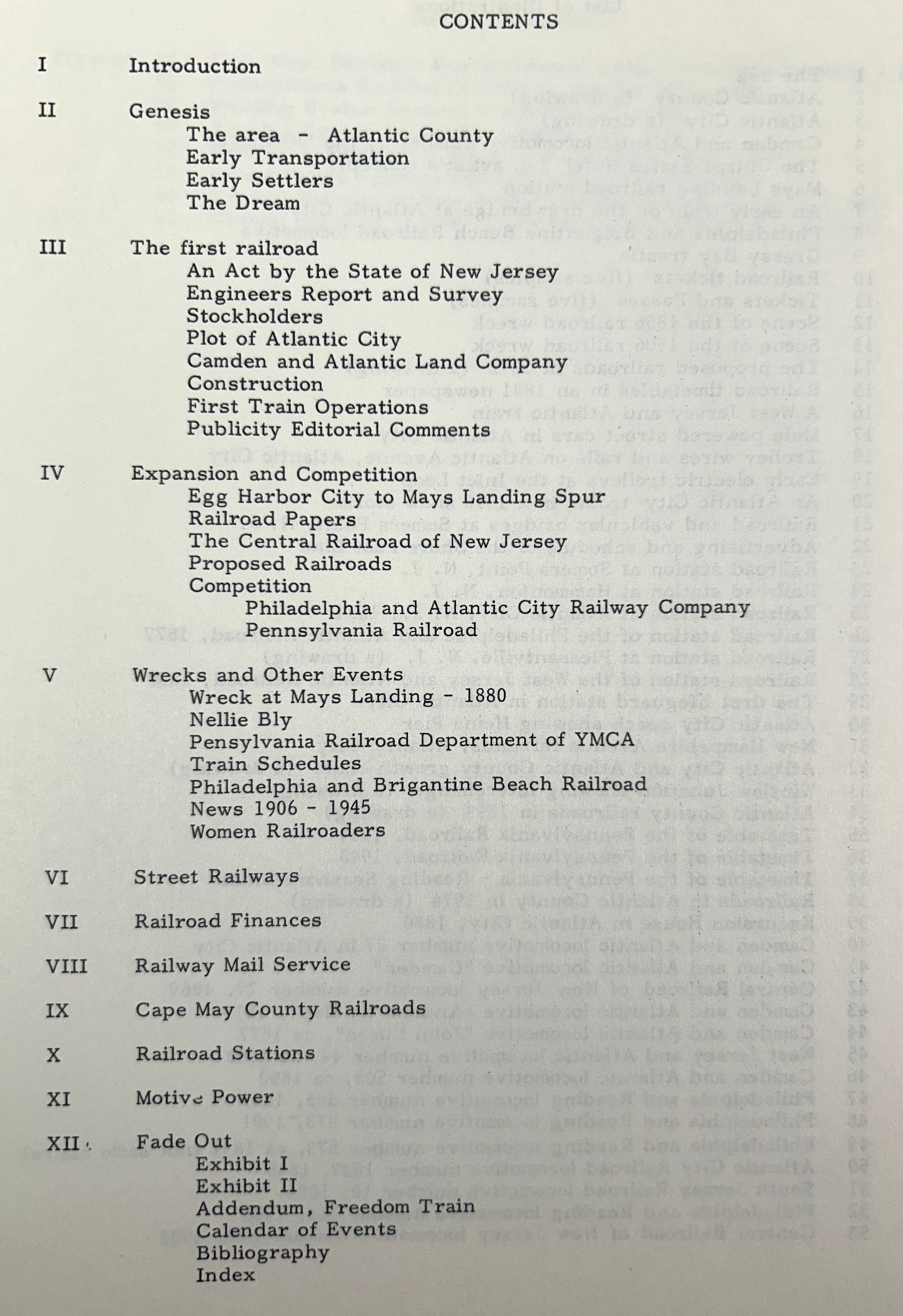Railroading in Atlantic County, New Jersey by Russell M. Andrew 1981