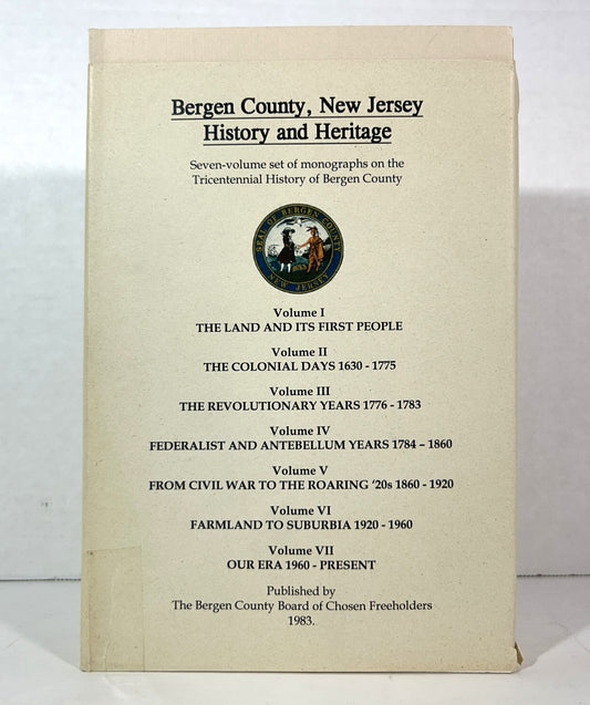 Set of 7 Bergen County, New Jersey History & Heritage 1983