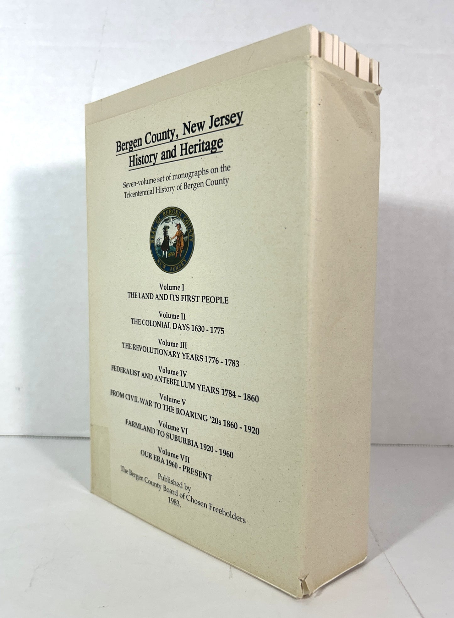 Set of 7 Bergen County, New Jersey History & Heritage 1983