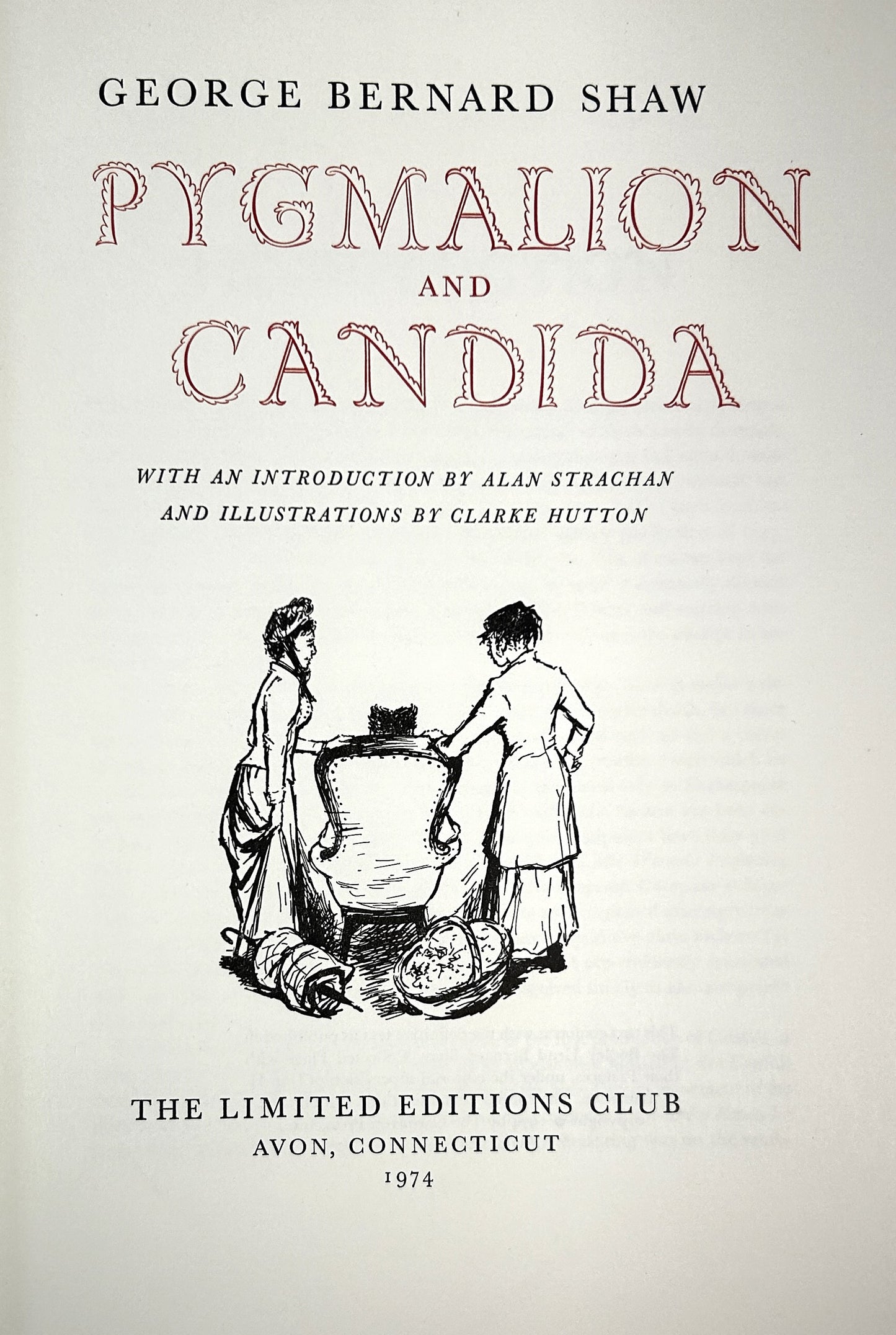 Limited Ed Club: Pygmalion Candida by George Shaw 1974 SIGNED by Illus