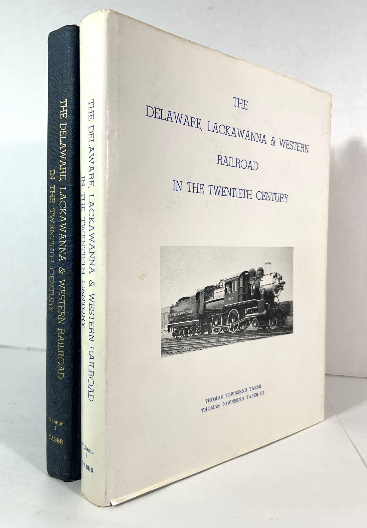 Set of 2 Delaware Lackawanna & Western Railroad in the Twentieth Century by Thomas Townsend Taber 1980 SIGNED Limited Edition