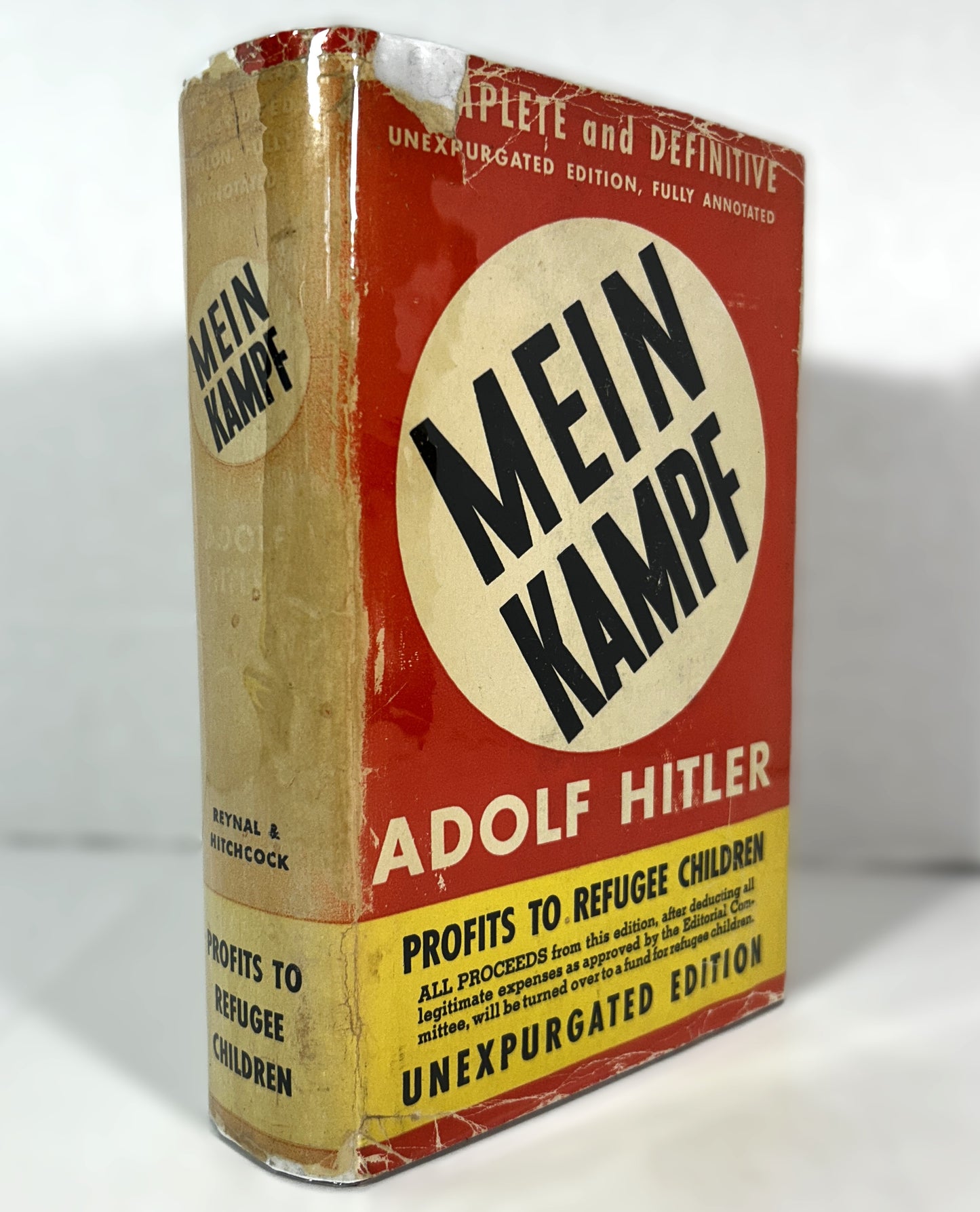 Mein Kampf by Adolf Hitler 1939 Unexpurged Scarce Dust Jacket