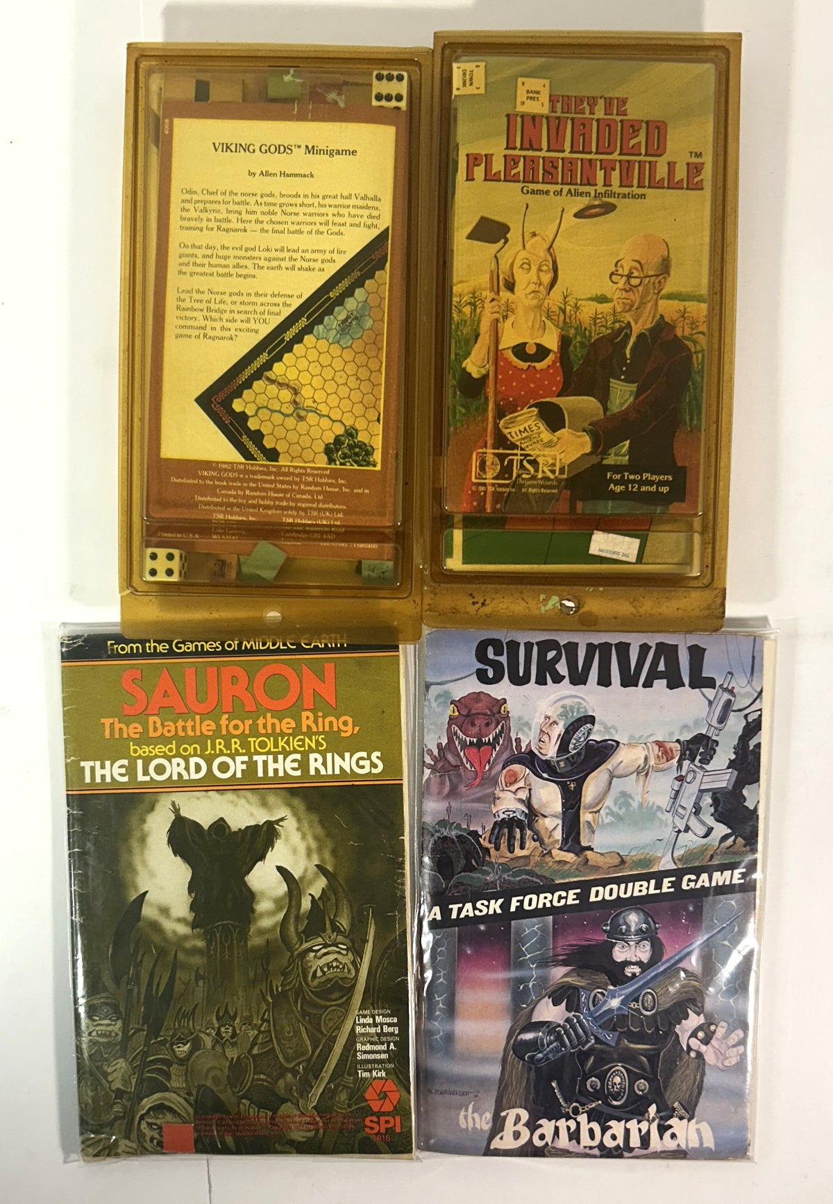 Set of 4 Vintage Miniature Games